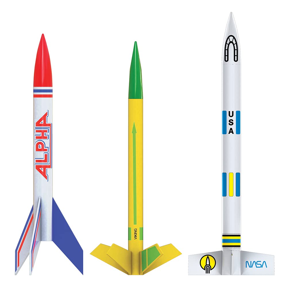 Estes AVG Rocket Bulk Pack (12 Rockets) - Model 47776017535 & 2274 Recovery Wadding - Perfect for STEM Education, Science Projects, and Outdoor Rocket Launching Activities