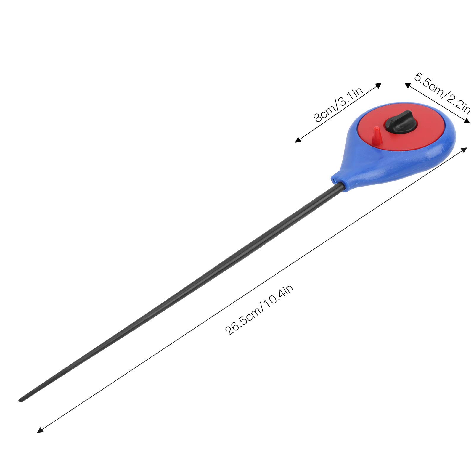 Ubersweet® 2-Piece Ice Fishing Pole Kit - Corrosion Resistant, Durable Fishing Rod Set for Winter Fishing | Perfect for Reservoir, Pond & Ice Fishing Enthusiasts (Blue) | Great Gift for Anglers & Outdoor Adventures
