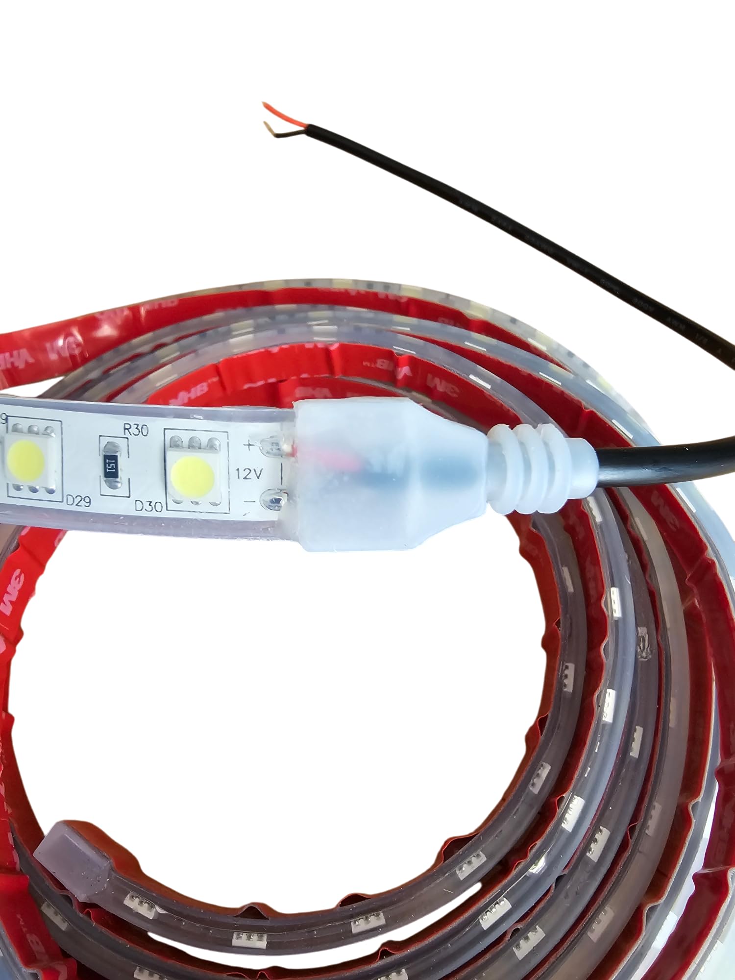 16FT IP68 Waterproof Marine LED Light Strip - 12V Submersible Red Rope Lights for Boat Under Gunnel Lighting | Perfect for Night Fishing, Deck Ambiance & Underwater Illumination