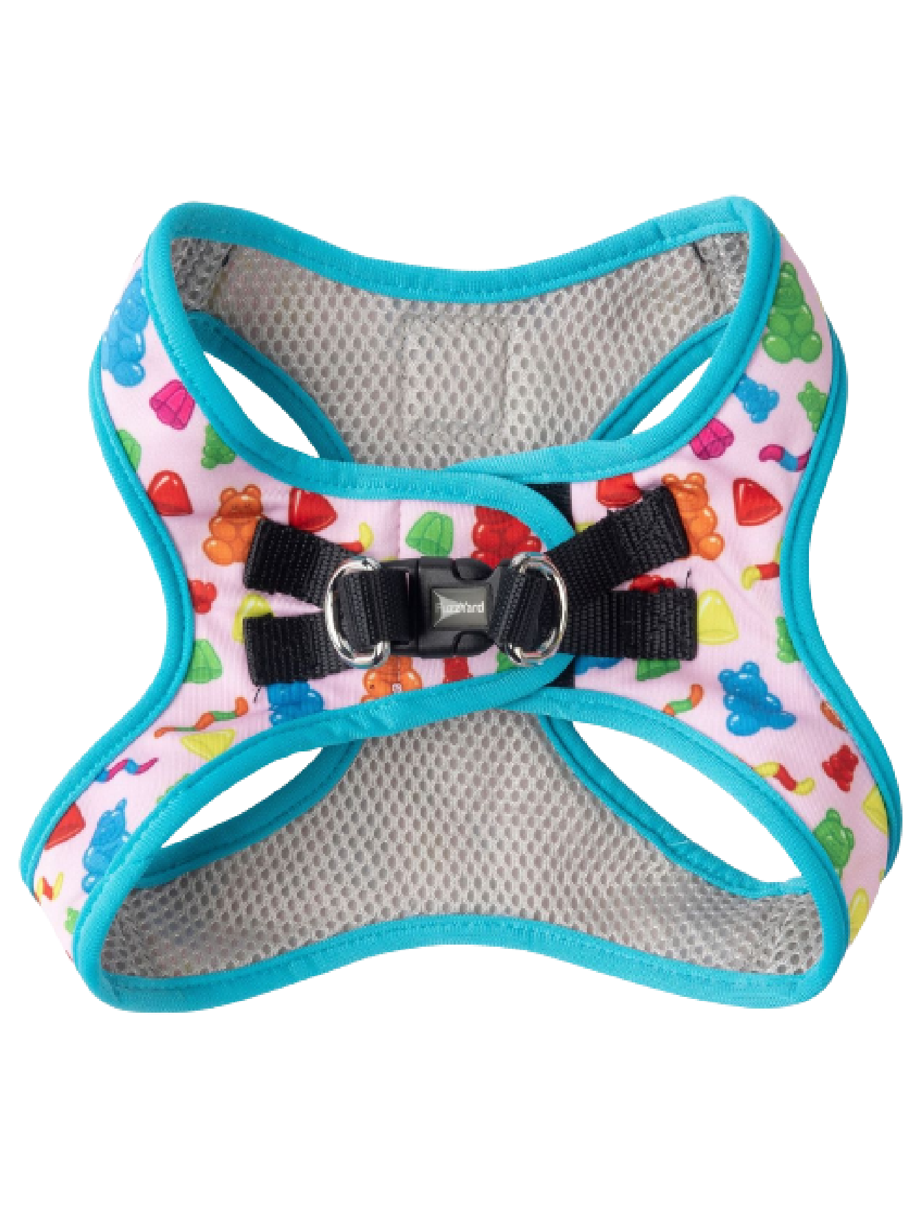 Fuzzyard Step-In Dog Harness - Adjustable Soft Pet Vest with Reflective Strips, Jelly Bears Design (6 Sizes) - Perfect for Small & Medium Dogs Walking, Hiking, and Outdoor Adventures