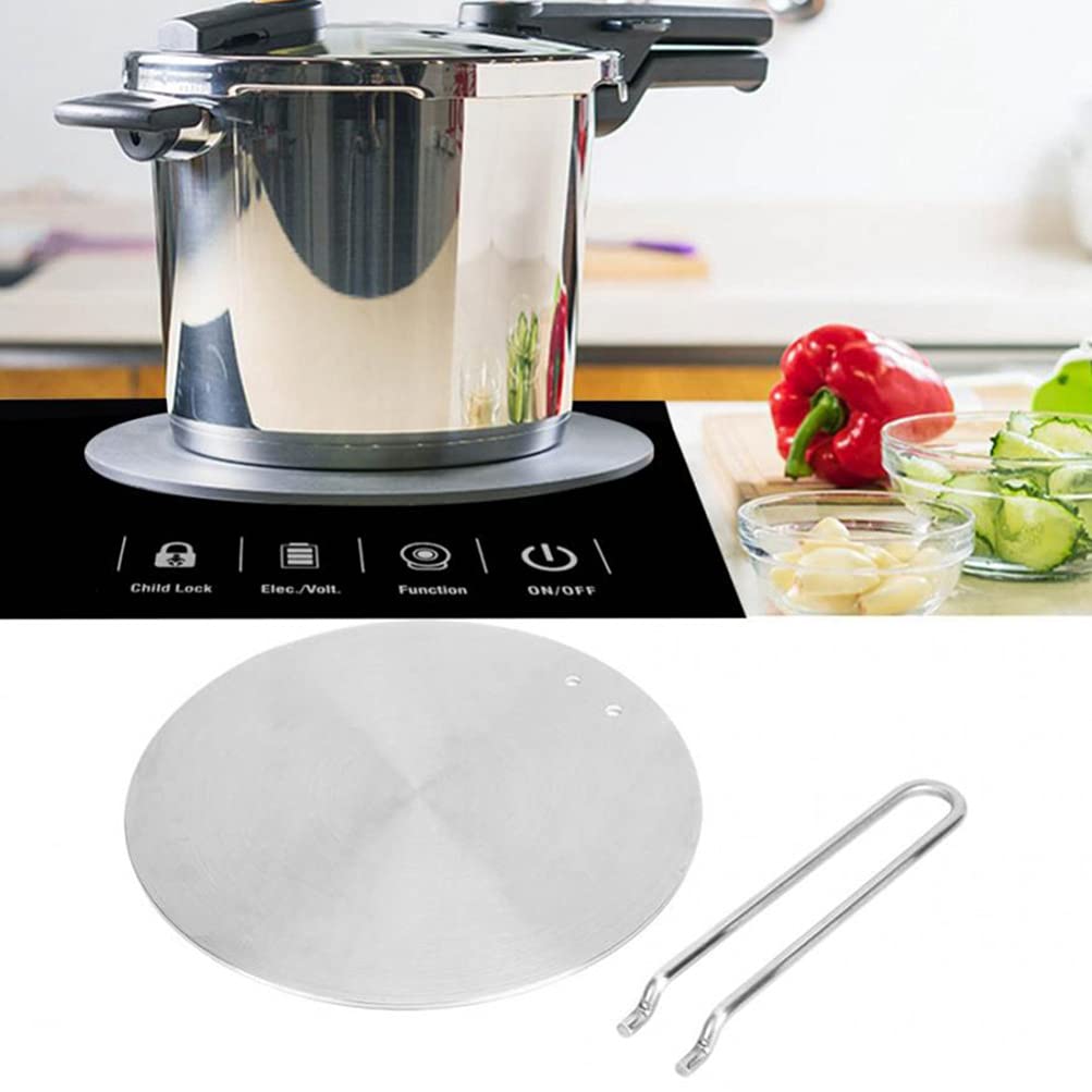 Stainless Steel Induction Adapter Plate - Heat Diffuser for Gas & Electric Stoves, BBQ Accessories - Perfect for Induction Cooktops, Camping & Outdoor Cooking
