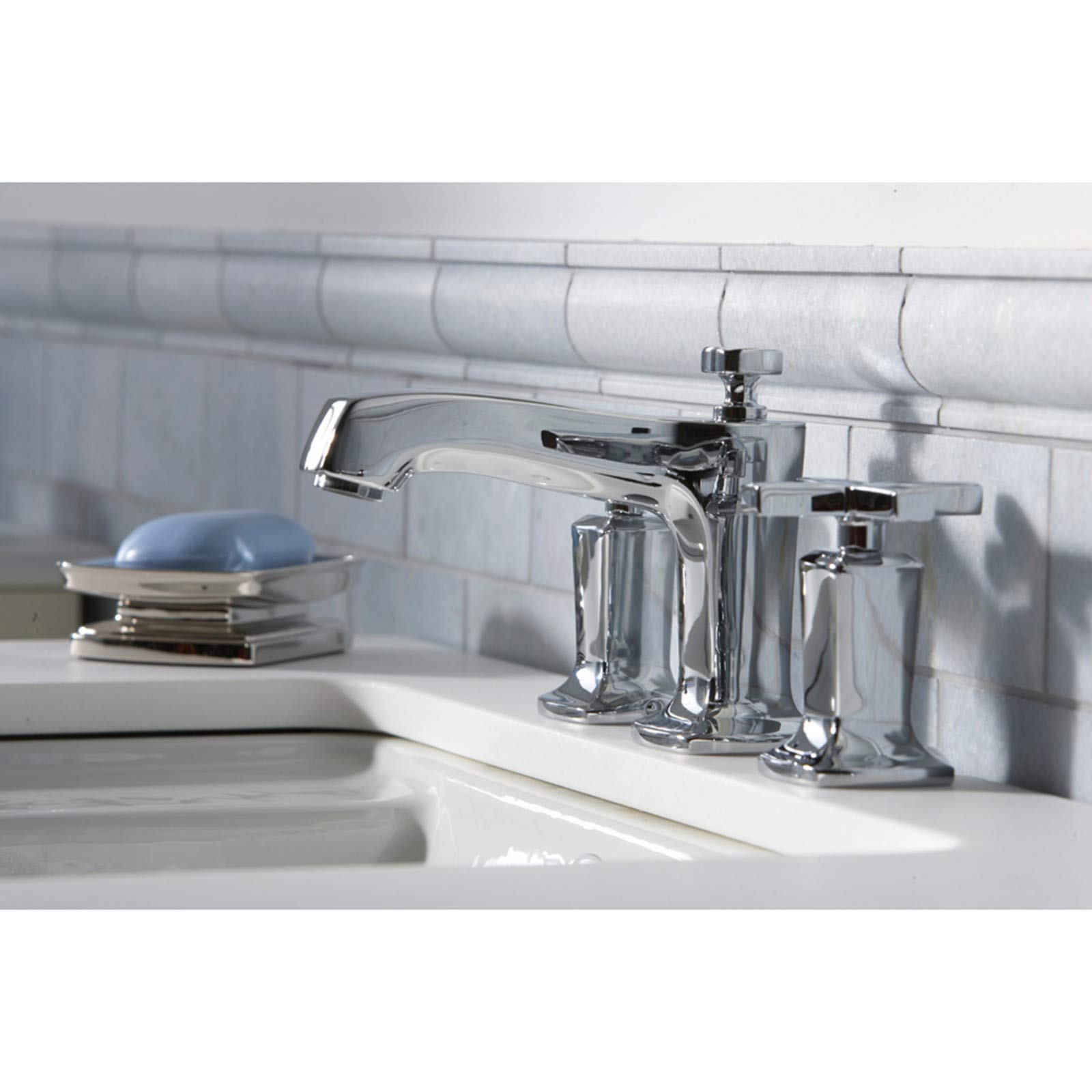KOHLER Ledges Cast Iron Bathroom Sink - Durable & Stylish Drop-In Lavatory for Modern Homes, Perfect for Master Bathrooms & Powder Rooms