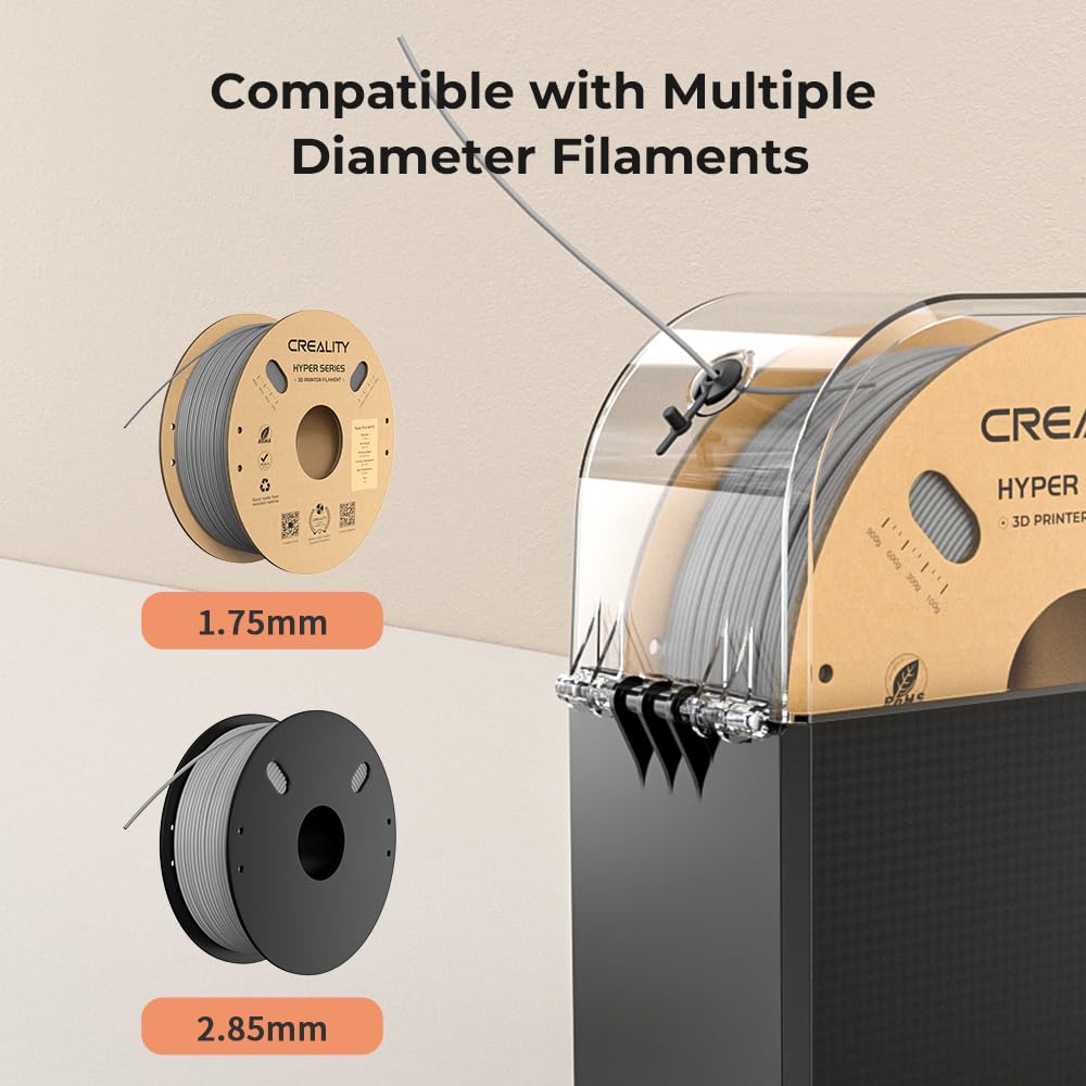 Creality Official Filament Dryer Box 2.0 for 3D Printer Filament - Adjustable Temperature & 24H Timer, PLA PETG ABS Nylon PA Filament Storage Dehydrator | Perfect for Home 3D Printing, Workshop & Professional Use