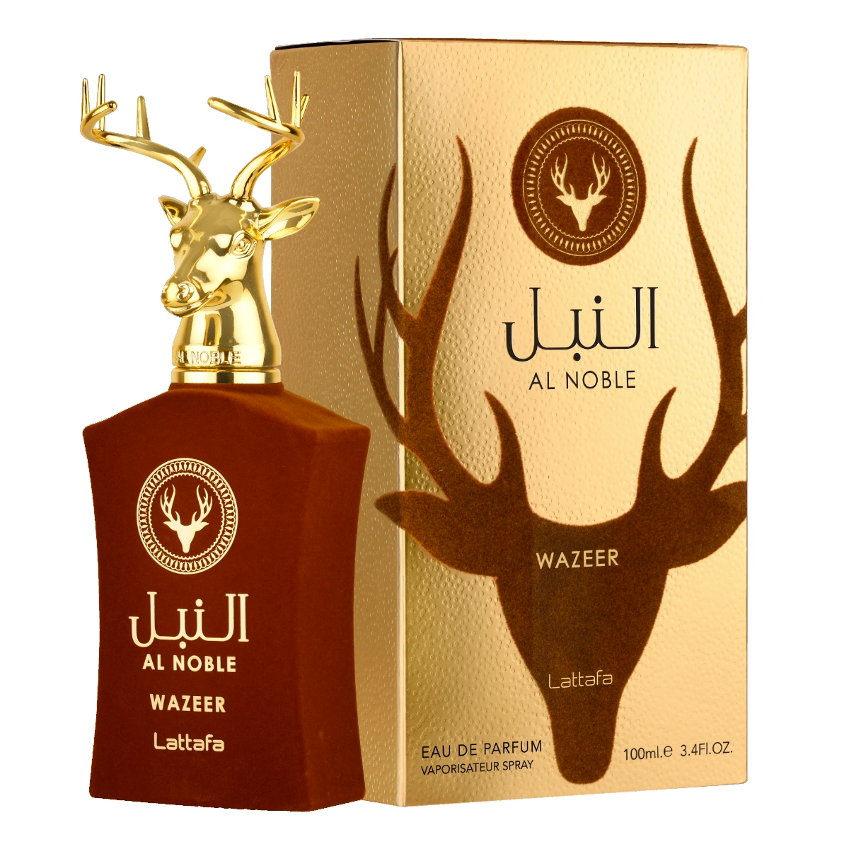 Al Noble Wazeer 3.4 oz Eau de Parfum Unisex Fragrance - Long Lasting Luxury Scent for Men & Women, Perfect for Date Night, Office & Special Occasions