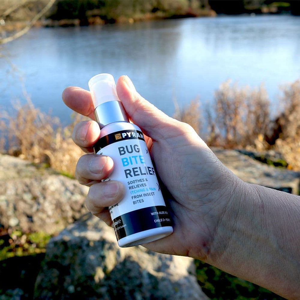 Pyramid Insect Bite & Sting Relief Spray 60ml - Fast Itch Relief for Mosquito, Bee & Bug Bites - Perfect for Camping, Hiking & Outdoor Activities