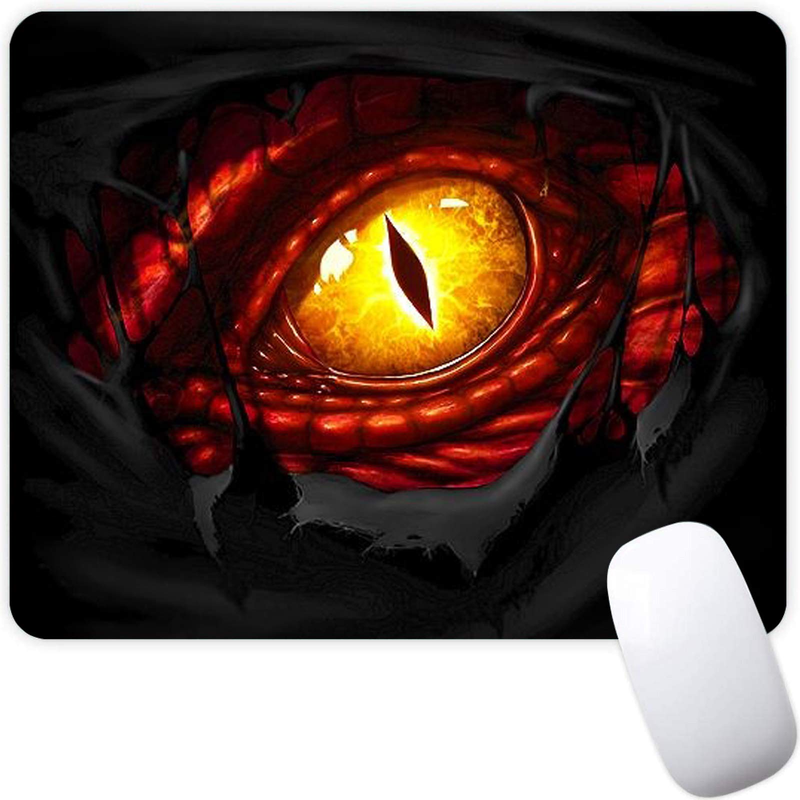 Dragon Eyes Gaming Mouse Pad - Non-Slip Rubber Desk Mat with Waterproof Surface for Laptop & Computer | Perfect for Gaming, Office Work & Home Use