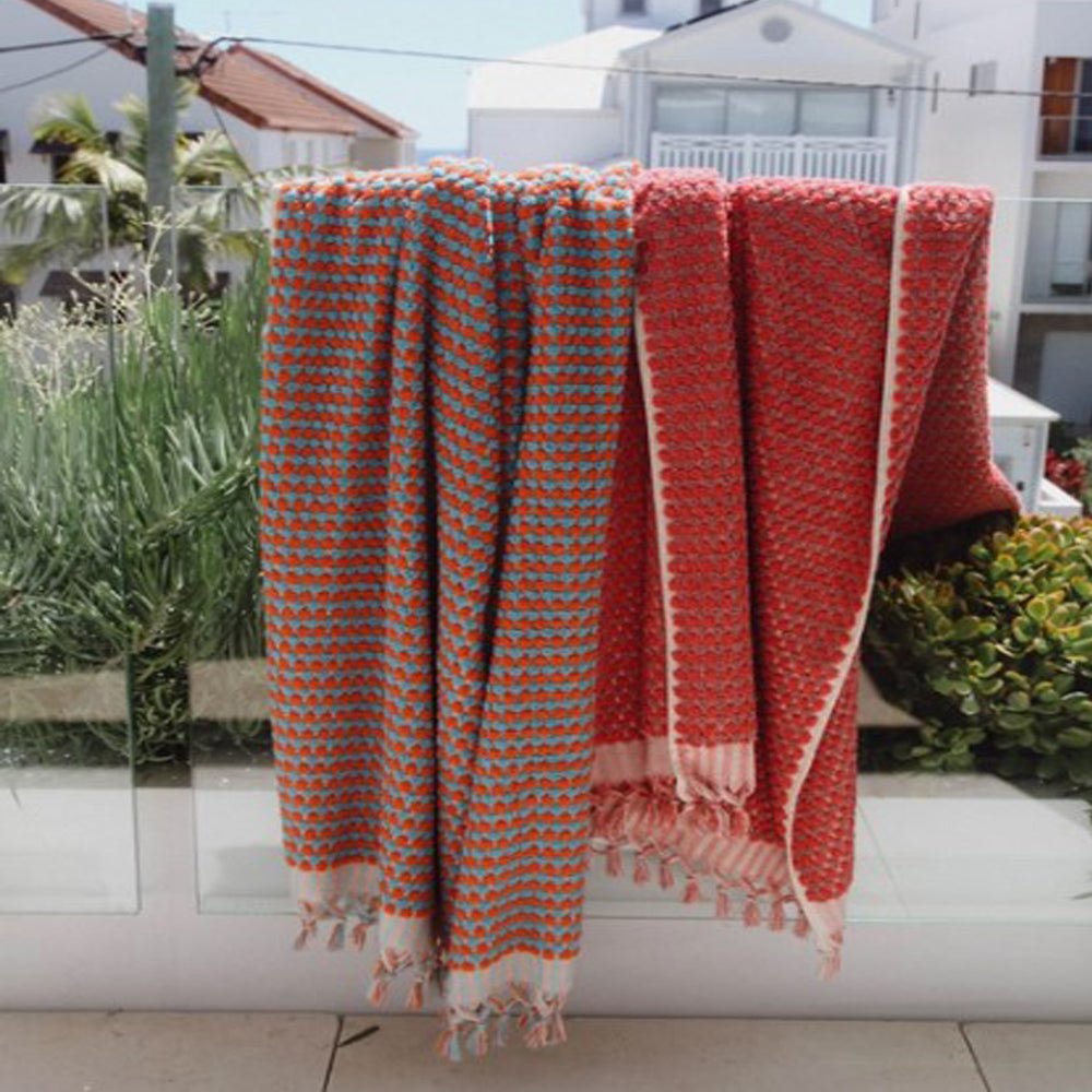 Premium Crescent Towel - Soft & Absorbent Beach Towel for Swimming, Sunbathing & Yoga - Cuba Inspired Design