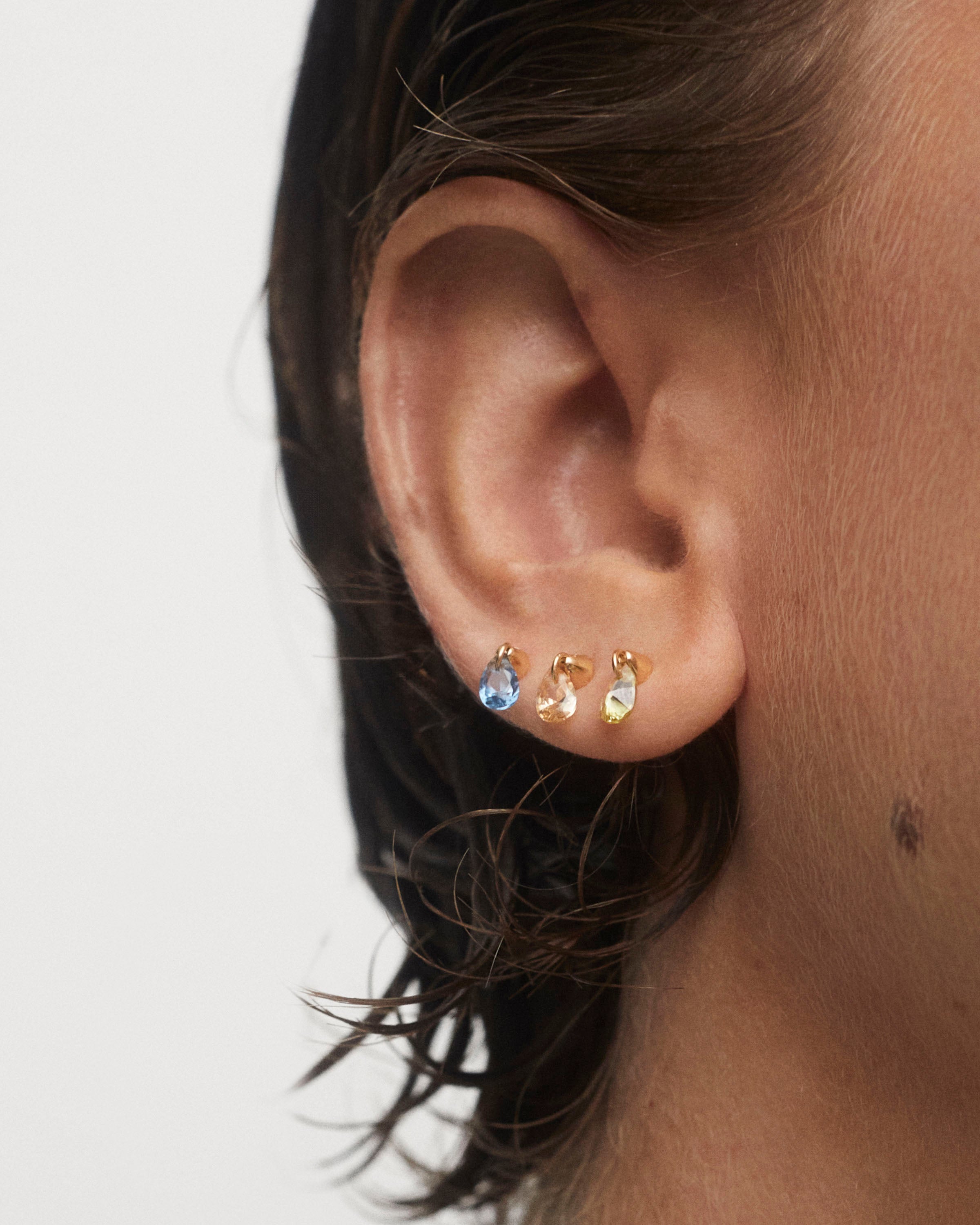 Blue Lily Single Earring - Dainty Floral Stud Earrings for Women - Perfect for Everyday Wear, Parties & Gifts