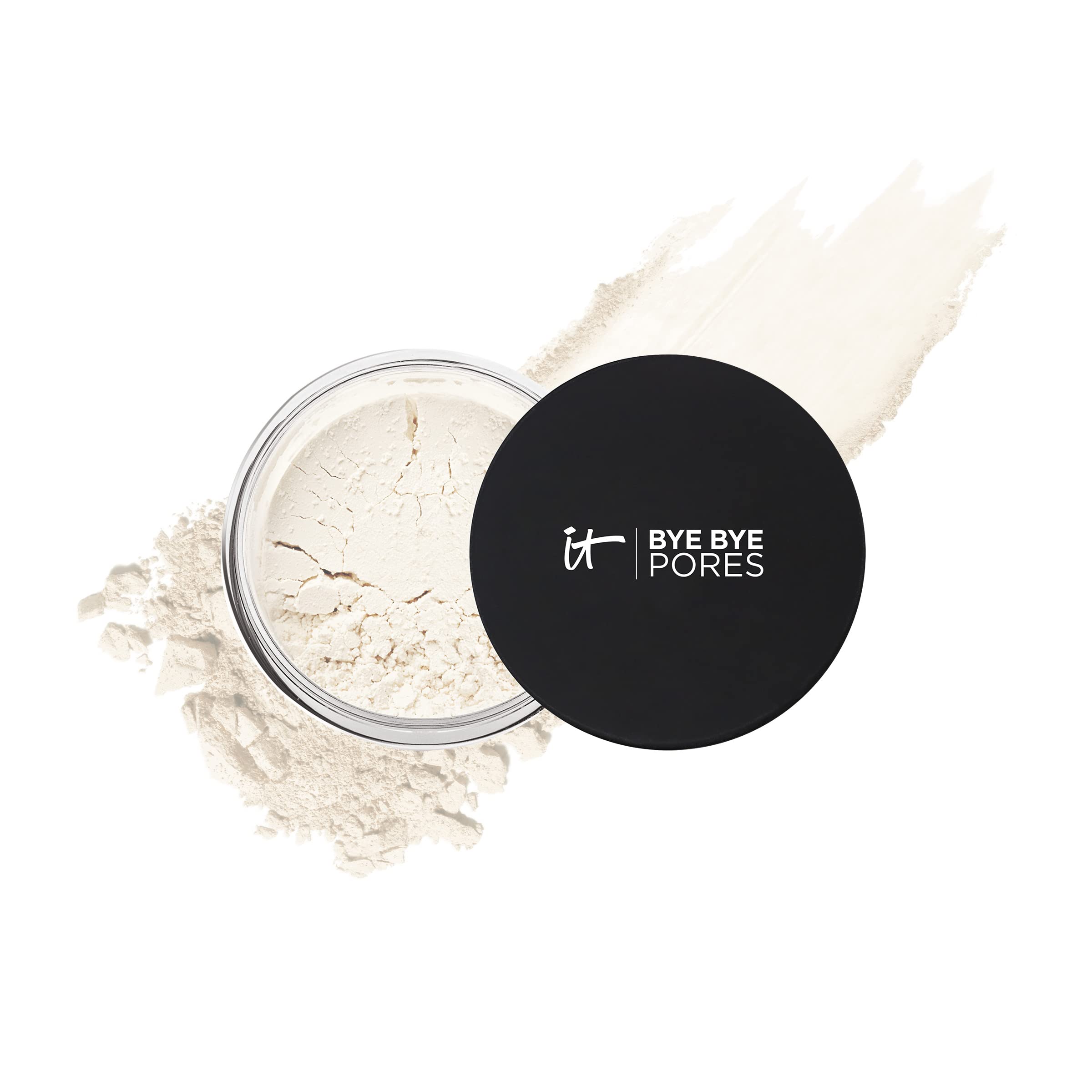 IT Cosmetics Bye Bye Pores Loose Setting Powder - Translucent Blurring Face Powder with Peptides, Silk & Collagen for All Skin Tones | Pore Minimizing Makeup for Flawless Finish | Perfect for Daily Wear, Photo Shoots & Special Occasions