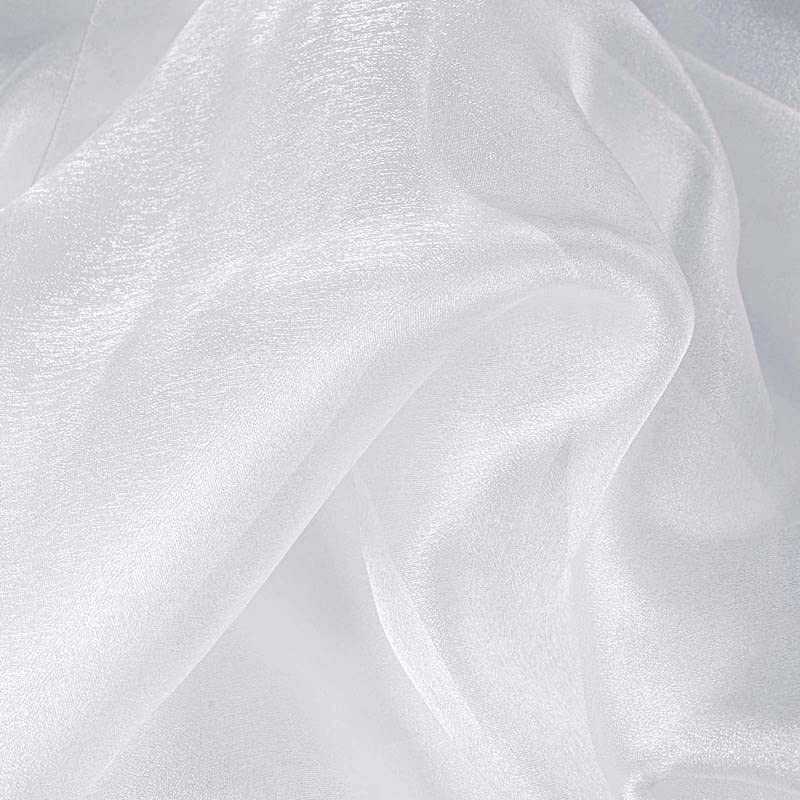 50-Pack Premium White Extra Wide Chiffon Chair Sashes for Wedding Decorations - Elegant Bows & Ties for Ceremony, Reception, Party Decor - Bulk Affordable Supplies for Bridal Showers, Banquets & Special Events