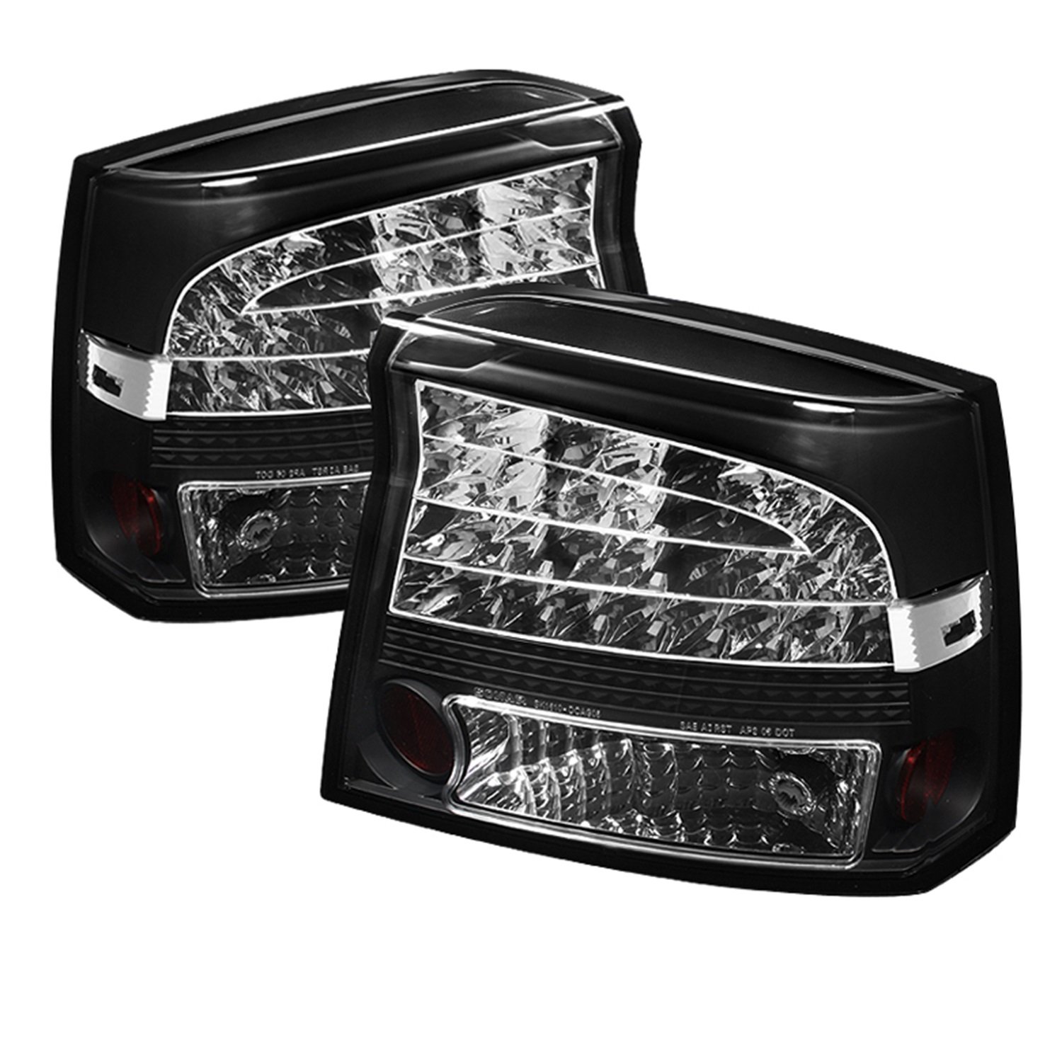 Spyder 5031662 LED Tail Lights for 2009-2010 Dodge Charger - Black Housing, LED Turn Signal & Parking Lights (Reverse Light 921 Bulb Not Included) - Perfect for Night Driving & Car Customization