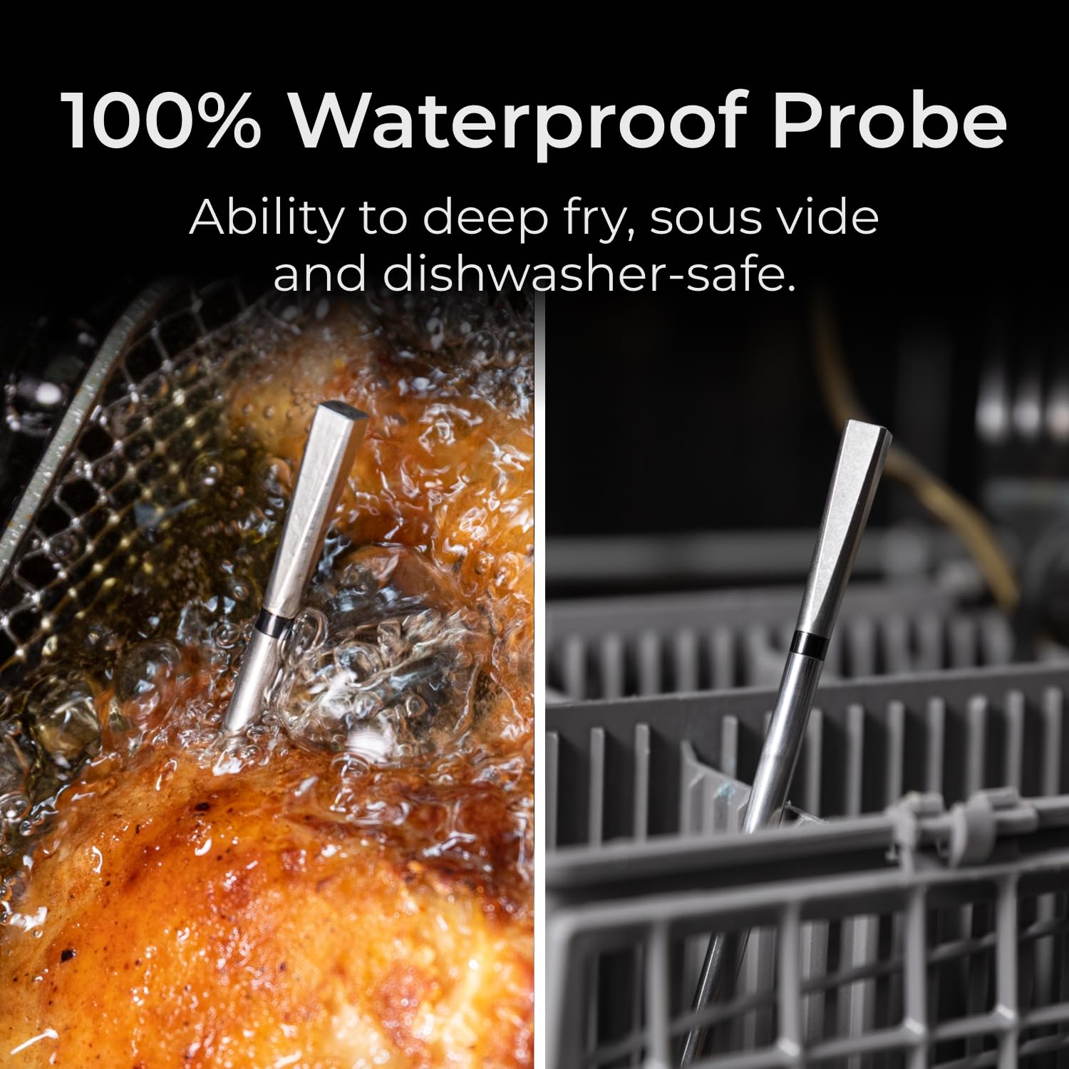MEATER Pro Smart Bluetooth Wireless Meat Thermometer with 1000°F Heat Resistance | Long Range Digital Cooking Thermometer | Certified Accurate for BBQ, Grill, Oven, Smoker, Air Fryer & Deep Fryer | Includes Free Recipe App for Perfect Steak, Chicken & Turkey | Ideal for Backyard Grilling, Holiday Cooking & Restaurant Use