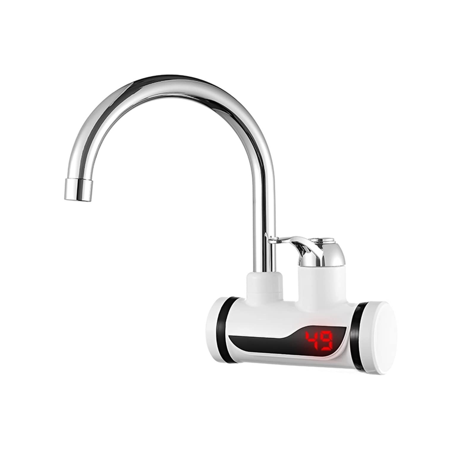 3000W Electric Water Heater Shower with Digital Display - 220V EU Plug Instant Hot Water for Kitchen, Country House & Cottage | RX001-LATERALWATER Model | Perfect for Small Homes, RV Living & Off-Grid Use