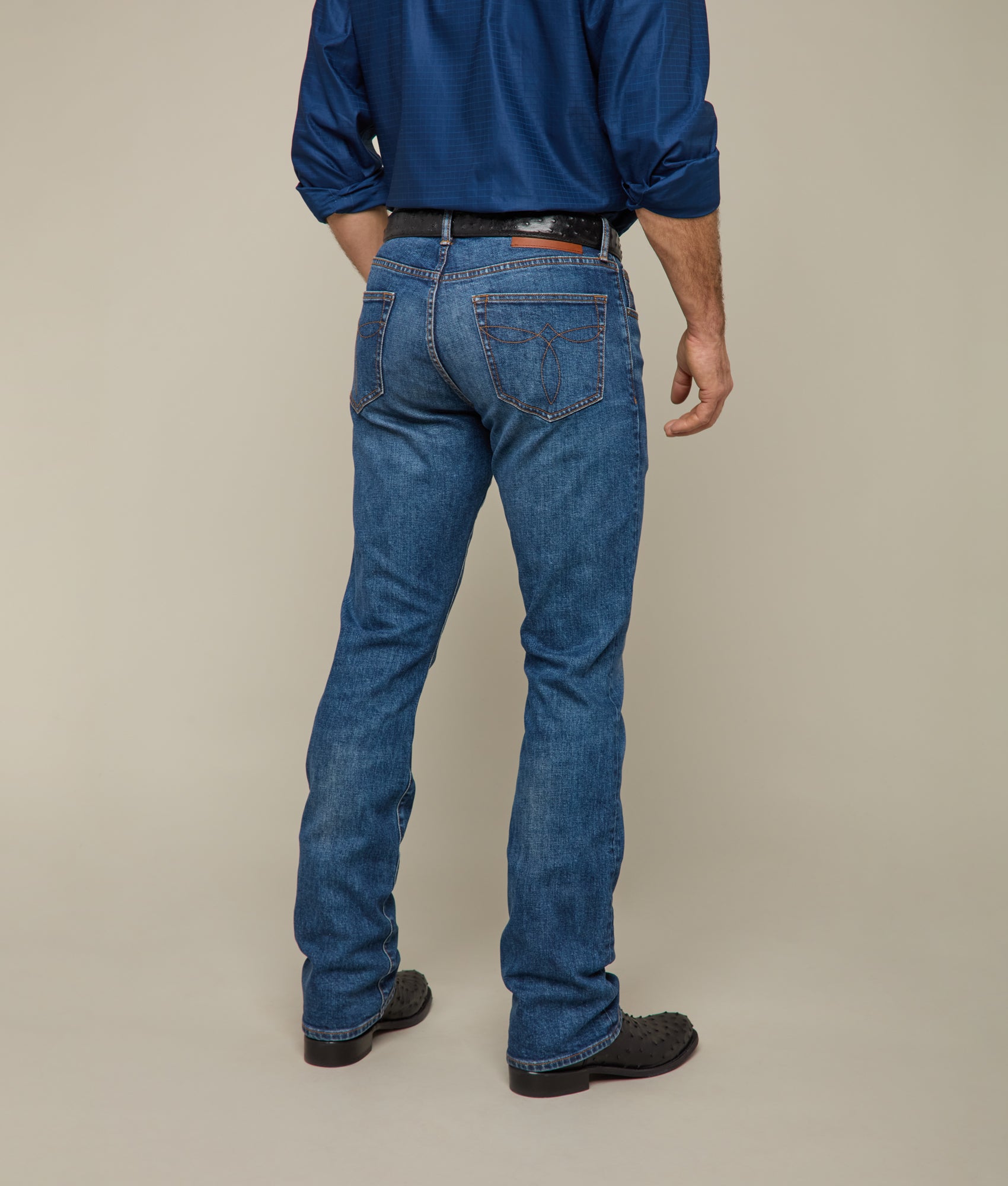 Dean Men's Bootcut Jeans - Classic Ranch Hand Wash Denim for Cowboy & Western Style | Perfect for Rodeo, Ranch Work & Casual Wear