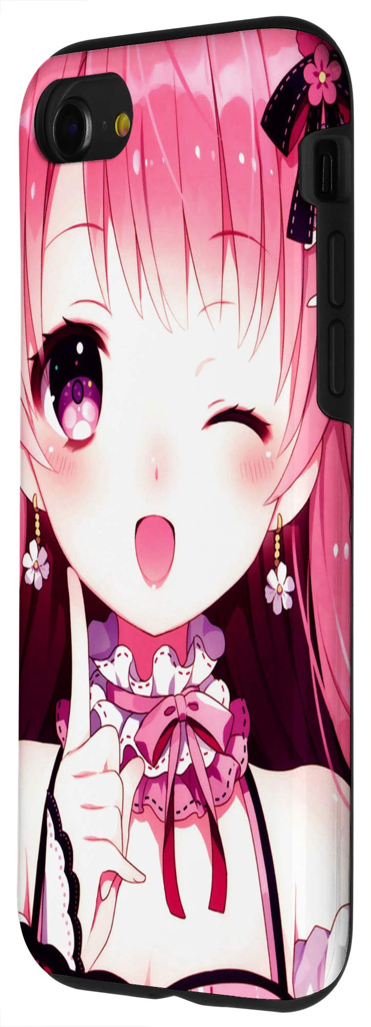 iPhone SE (2020)/7/8 Anime Girl Japanese Aesthetic Phone Case - Cute Otaku Gift for Anime Lovers, Kawaii Design for Daily Use & Cosplay Events