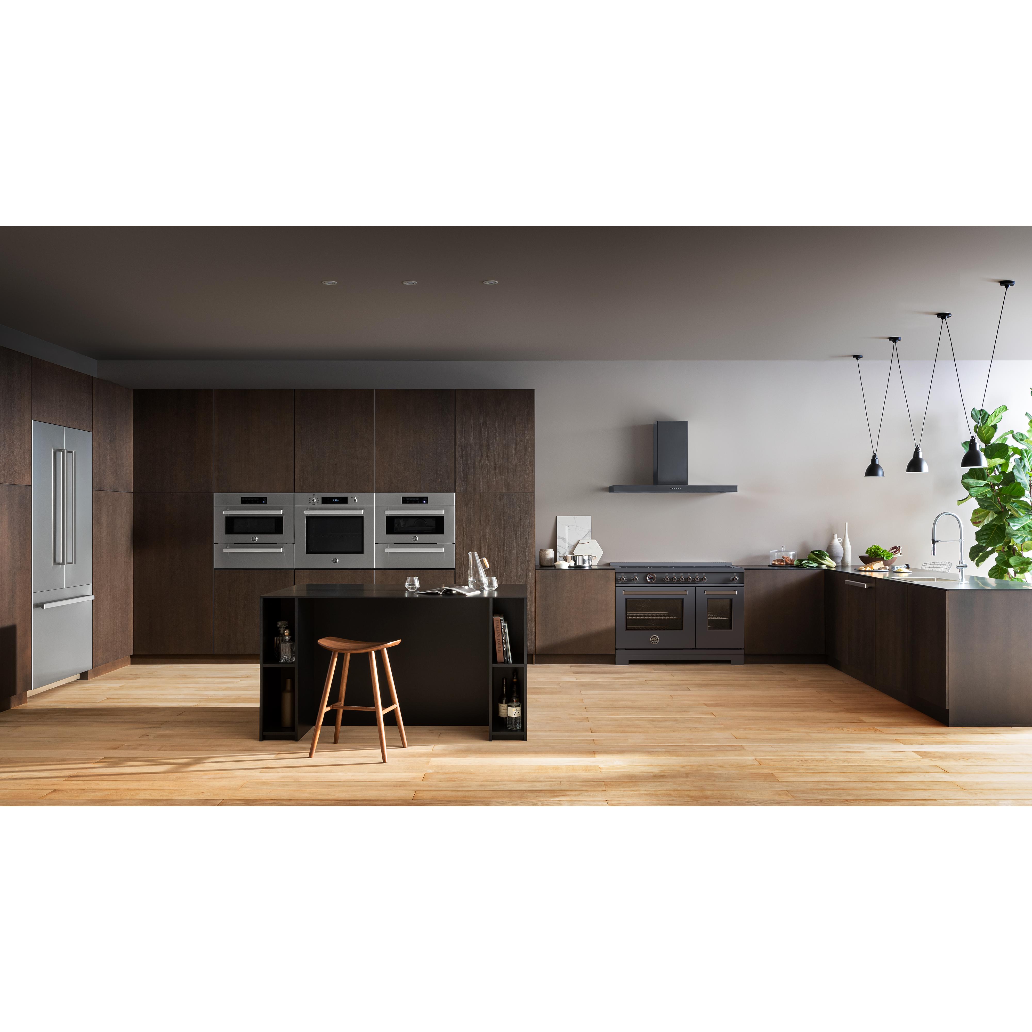Bertazzoni PRO486IGFEPCAT 48-Inch Freestanding Induction Range - Professional Gas & Electric Cooktop with Oven for Modern Kitchens | Perfect for Home Chefs & Entertaining
