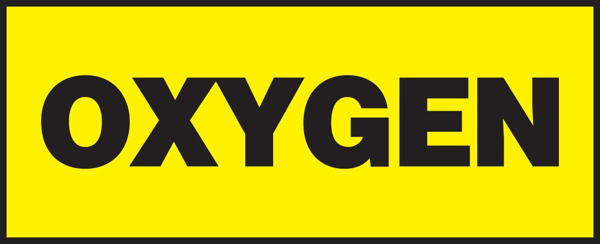 ACCUFORM Safety Label: Oxygen 2