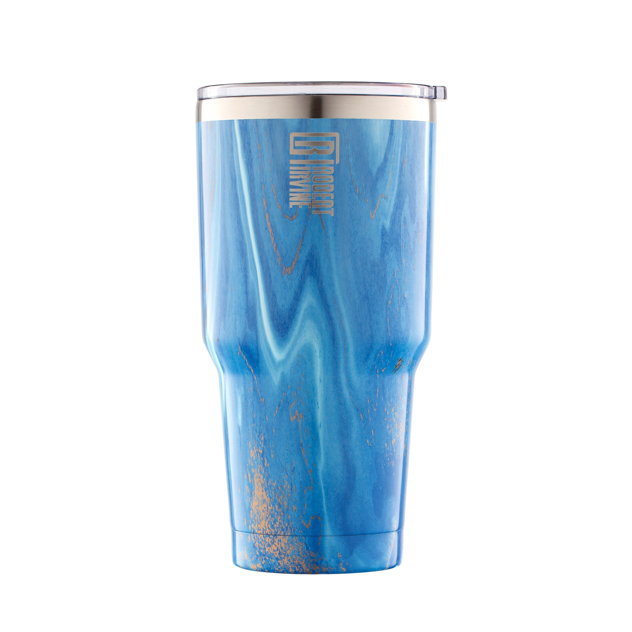 Blue Geode Insulated Tumbler - 20oz Stainless Steel Travel Mug with Lid & Straw - Perfect for Coffee, Tea & Cold Drinks at Home, Office or Gym