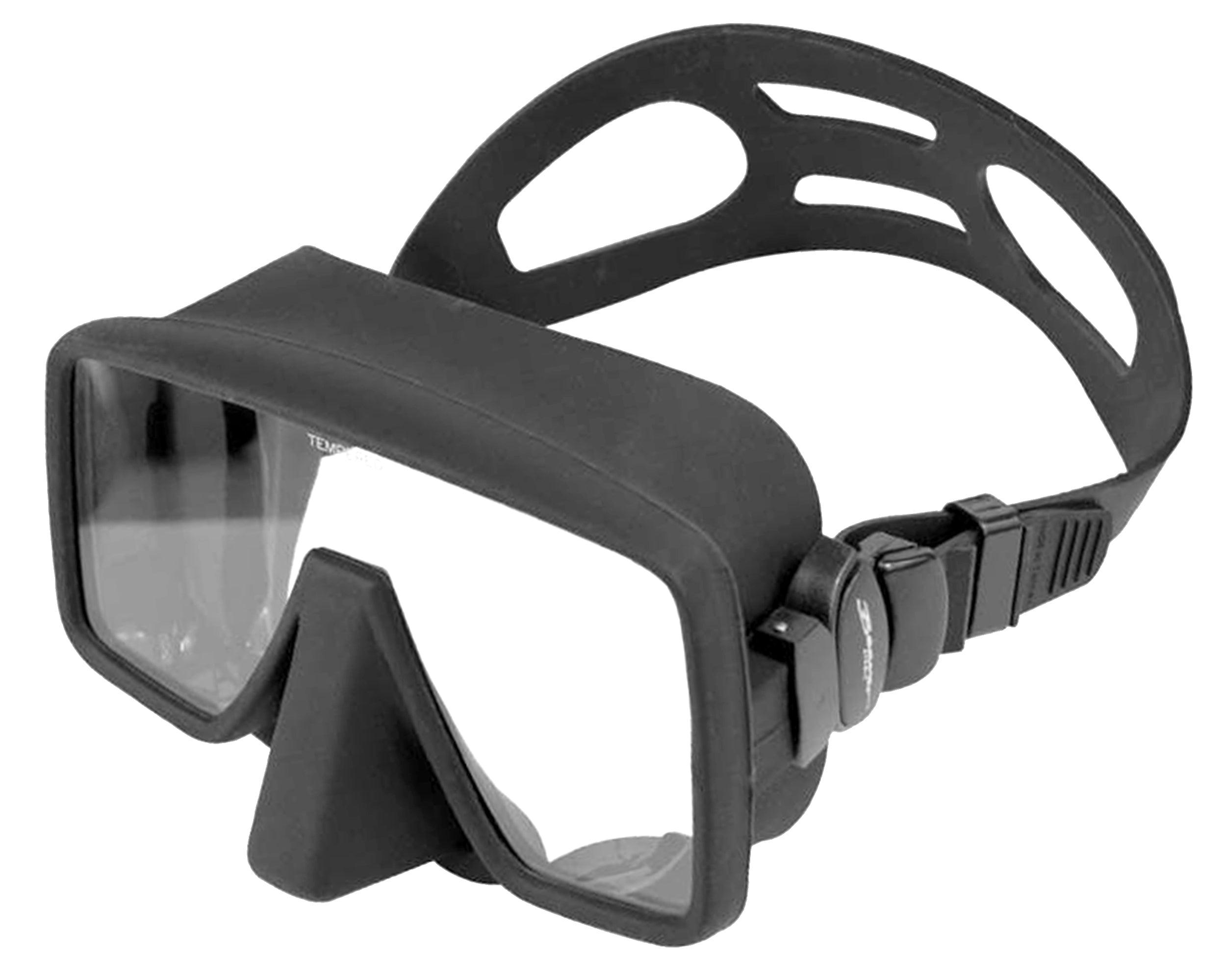 Beaver Atomic Frameless Dive Mask - Black Silicone Snorkeling & Scuba Diving Gear for Underwater Exploration