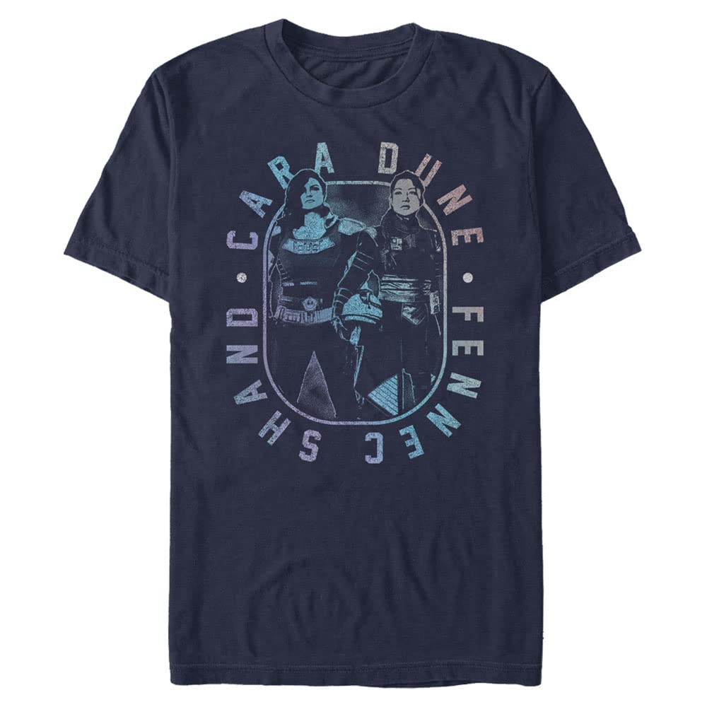 STAR WARS Big & Tall Mandalorian Themed Men's T-Shirt - Short Sleeve Cotton Tee with Episode 6 Design - Perfect for Cosplay, Comic Con & Star Wars Fans