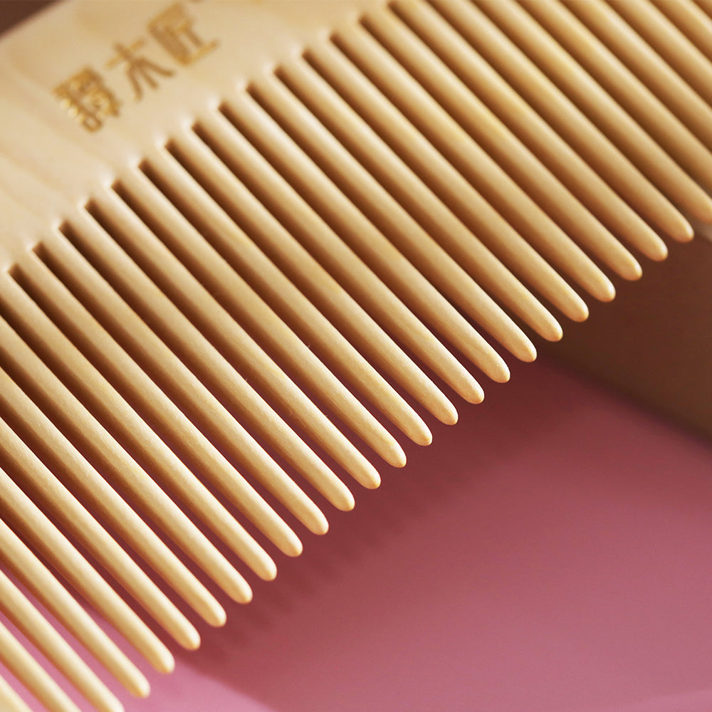 Handmade Natural Wood Hair Comb for Women & Men - Eco-Friendly Detangling & Styling for Healthy Hair - Perfect for Daily Use, Travel & Gifts