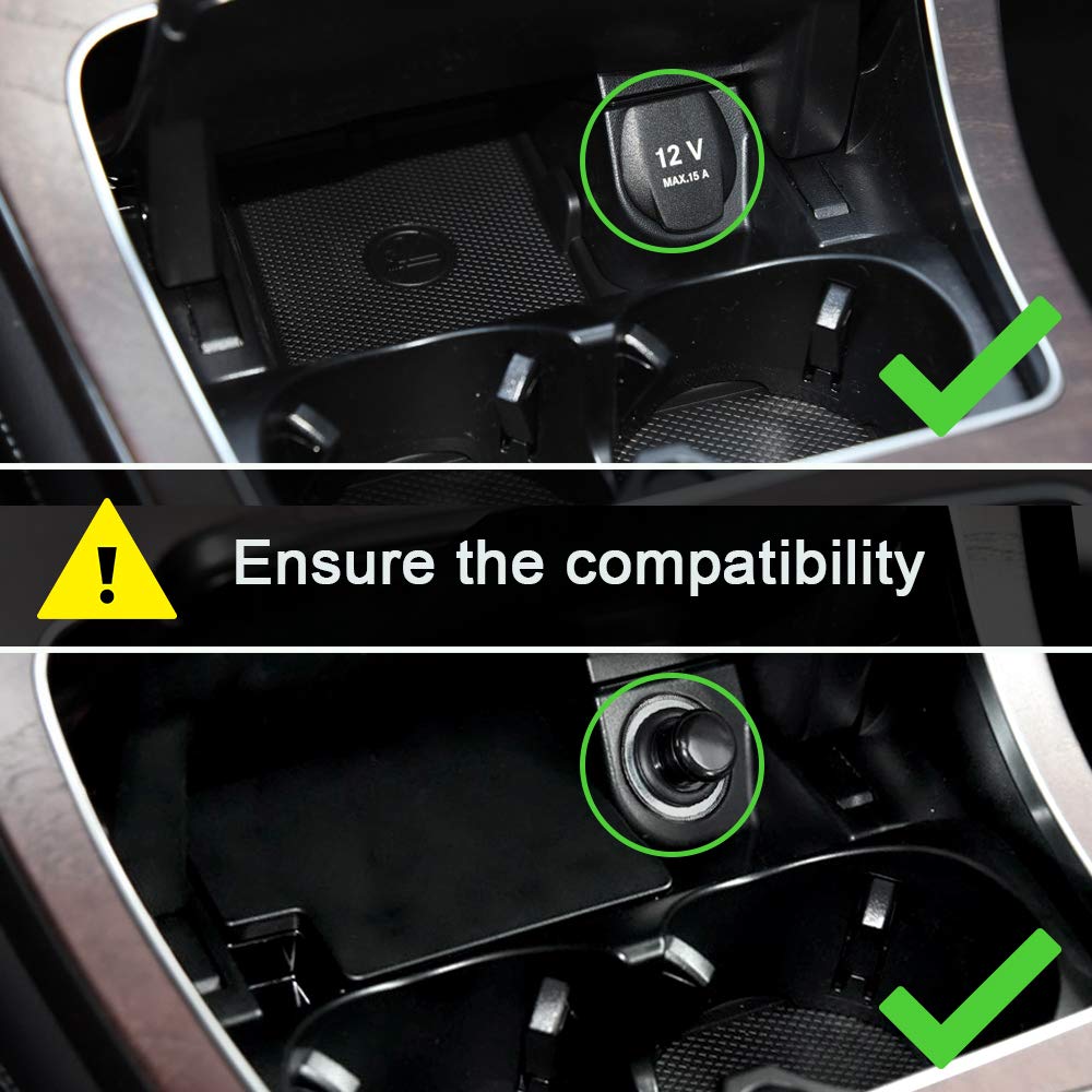 SIGHILL 15W MAX Wireless Car Charger for Mercedes Benz C-Class & GLC (2015-2022) | Qi Fast Charging Dock with Dual USB Ports | Perfect for C63 AMG & Daily Commuting
