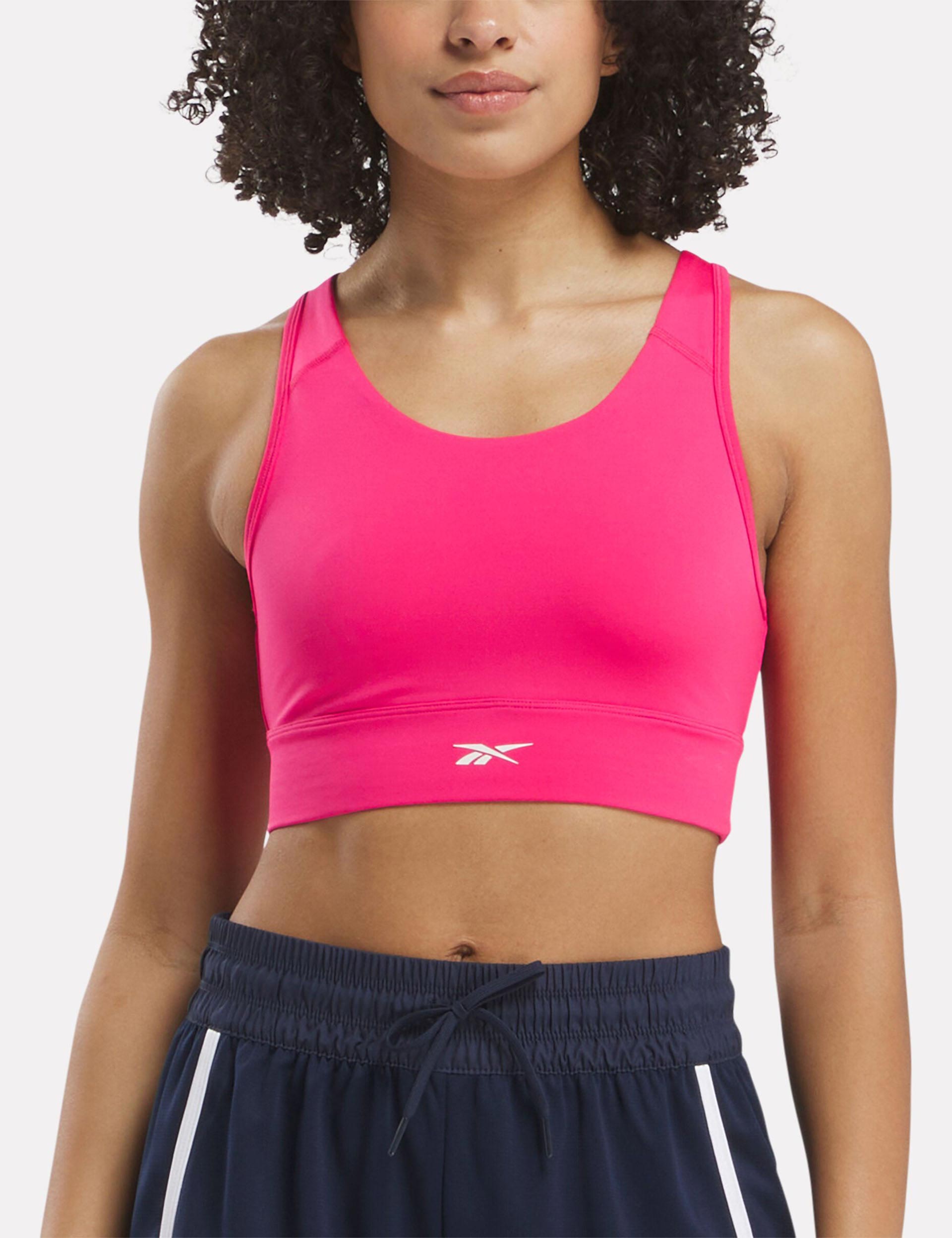 ID Train High Support Sports Bra in Bold Pink - Perfect for Running, Yoga & High-Intensity Workouts