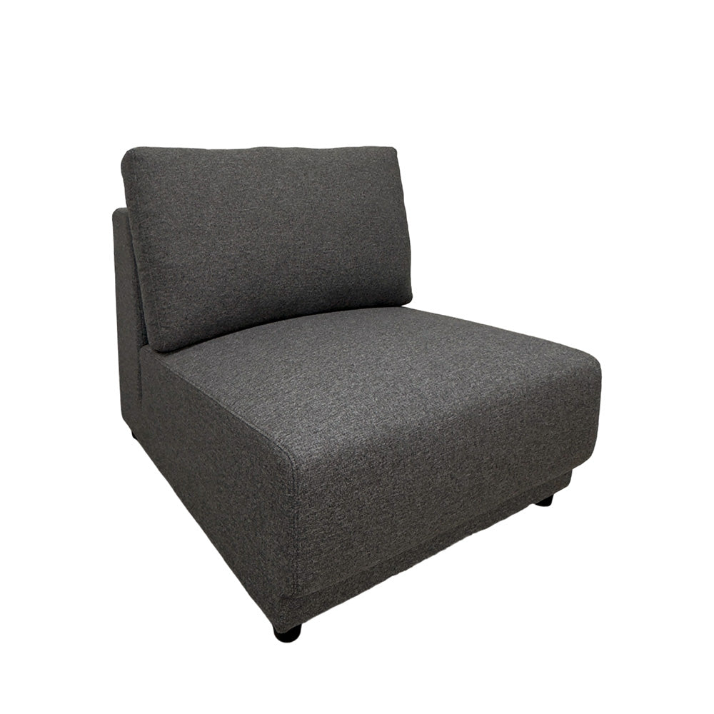 Modular Armless Chair for Office & Home - Switch EcoClean Fabric, Ergonomic Design for Comfort & Support - Perfect for Workstations, Gaming & Relaxation