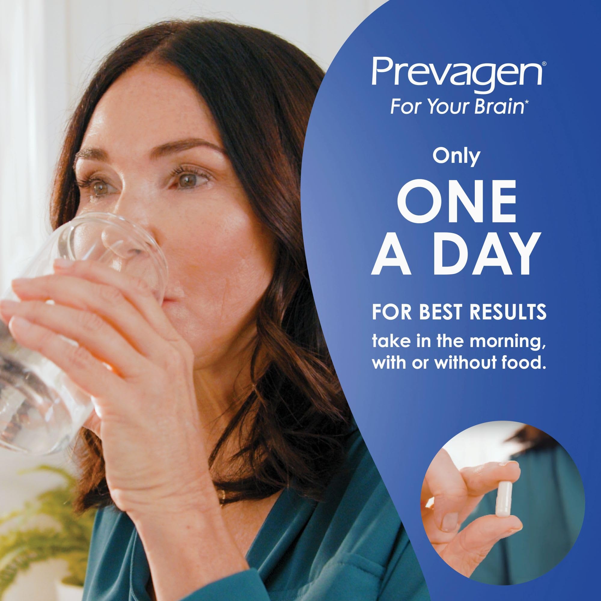 Prevagen Regular Strength 10mg, 30 Capsules (3-Pack) - Brain Health Supplement with Apoaequorin & Vitamin D - Includes 7-Day Pill Organizer - Supports Memory & Cognitive Function for Adults & Seniors