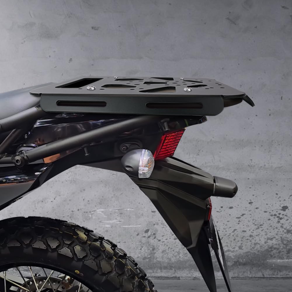 Xitomer Motorcycle Luggage Rear Rack - Compatible with KLR650 (2022-2024), KLR650S (2023-2024) & KLR650 Adventure (2022-2024) - Heavy Duty Cargo Carrier for Touring, Camping & Adventure Riding