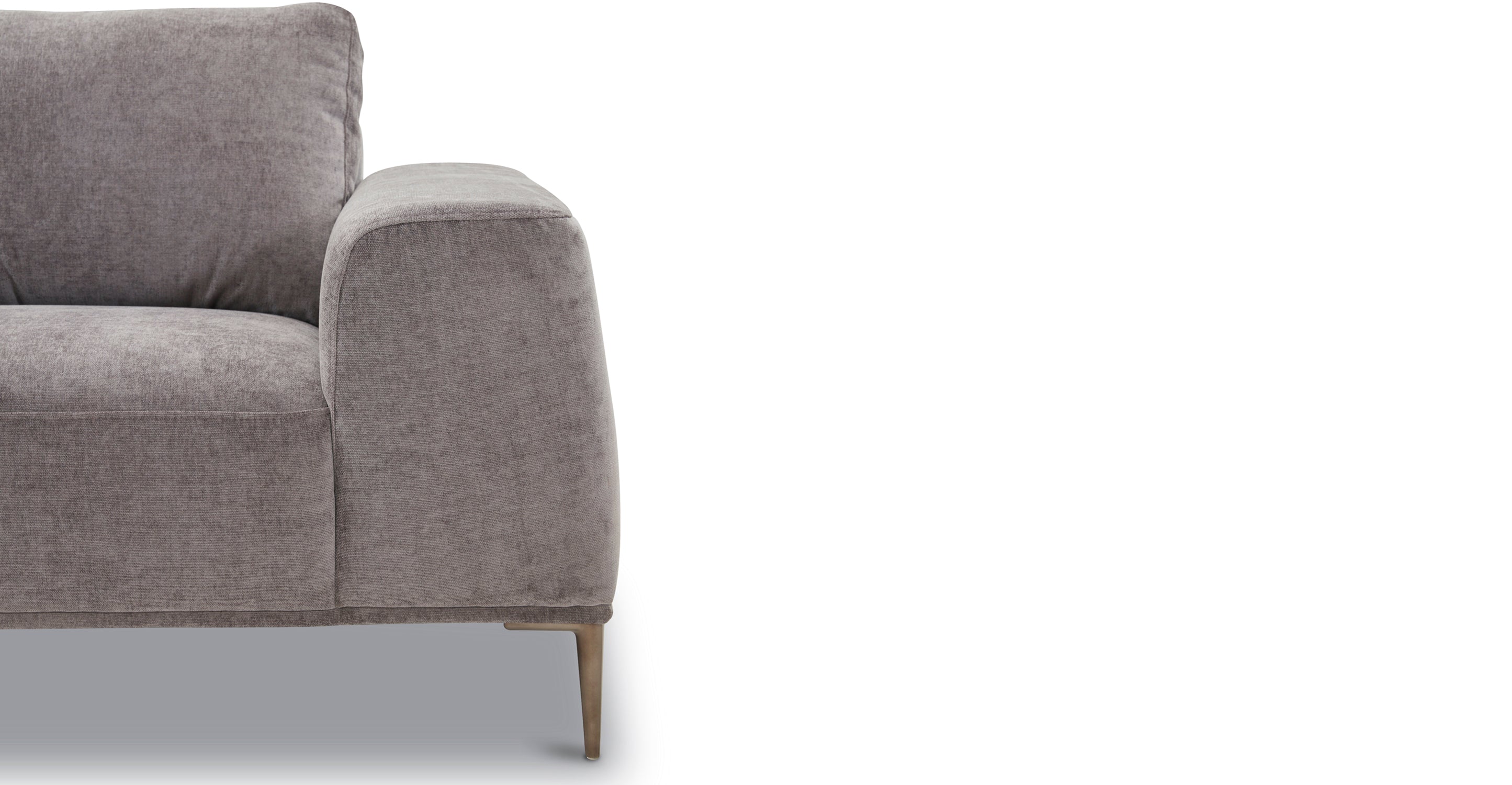 Rue Left Facing Sectional Sofa - Modern L-Shaped Couch with Reversible Chaise for Living Room, Family Room & Apartment | Comfortable Fabric Upholstery, Sturdy Frame | Perfect for Small Spaces & Home Theater Setup