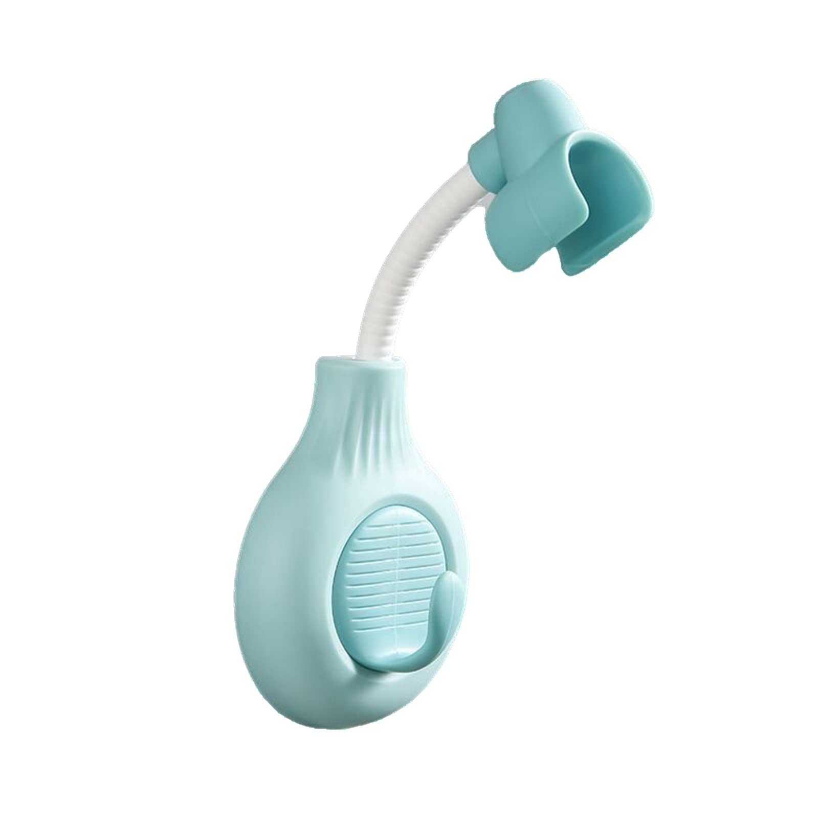 JENPECH Adjustable Shower Head Holder - Strong Adhesive & Waterproof Wall Mount, 360° Rotatable Non-Slip Bathroom Accessories (Blue) - Perfect for Bathroom, Shower, Spa & Home Renovation