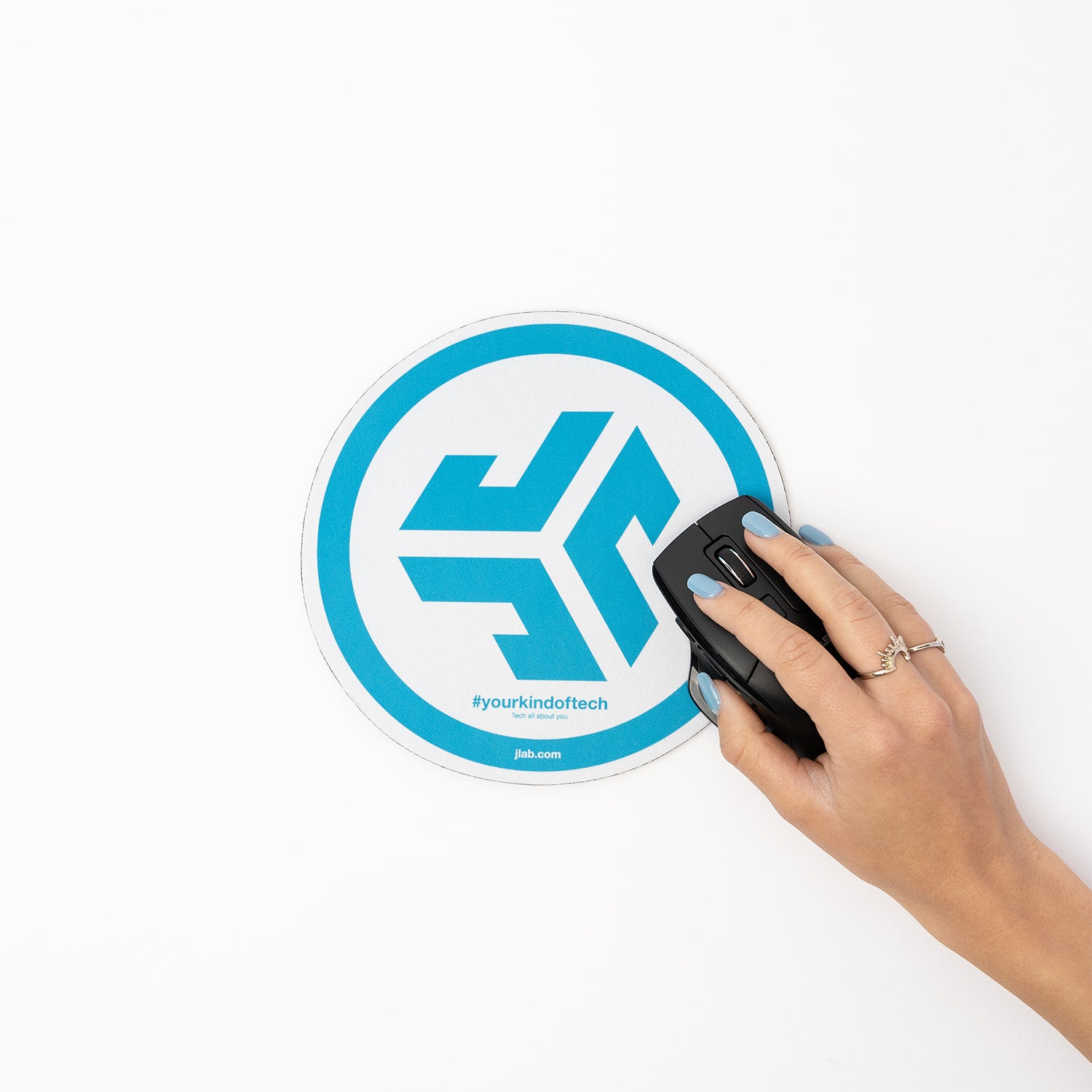 JLab Gaming Mouse Pad with Non-Slip Rubber Base - Perfect for Office, Gaming & Computer Work (Free Registration Gift) | Ergonomic Desk Accessory for PC & Laptop Users