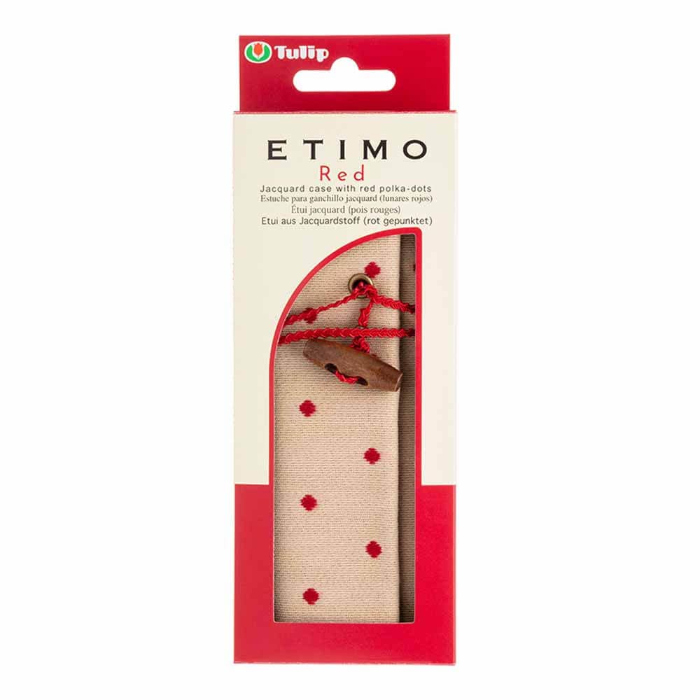 Premium Tulip Crochet Hook Set - Ergonomic Red & Ecru Crochet Needles for Knitting & Crafting - Perfect for Yarn Projects, DIY Gifts & Home Decor