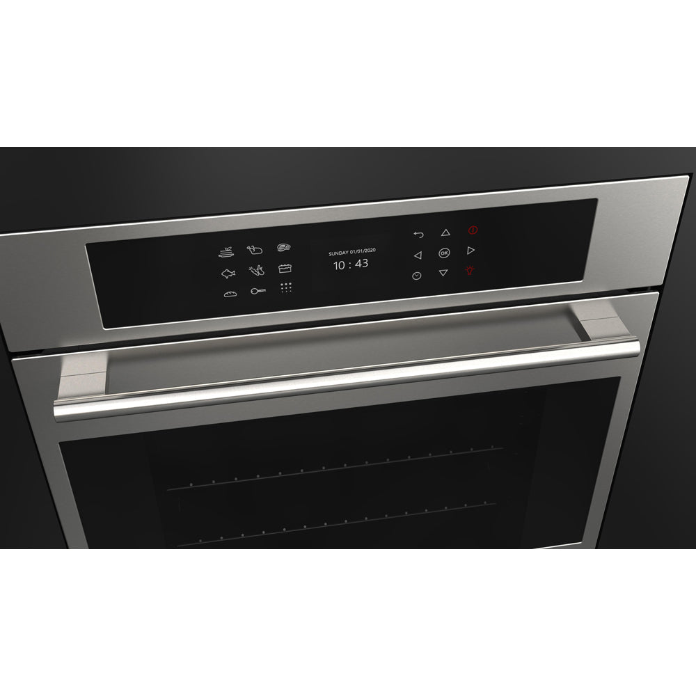 Fulgor Milano 24 Inch Stainless Steel Electric Single Wall Oven with Self-Cleaning & Convection - F7SP24S1 | Perfect for Modern Kitchens, Baking, Roasting & Entertaining