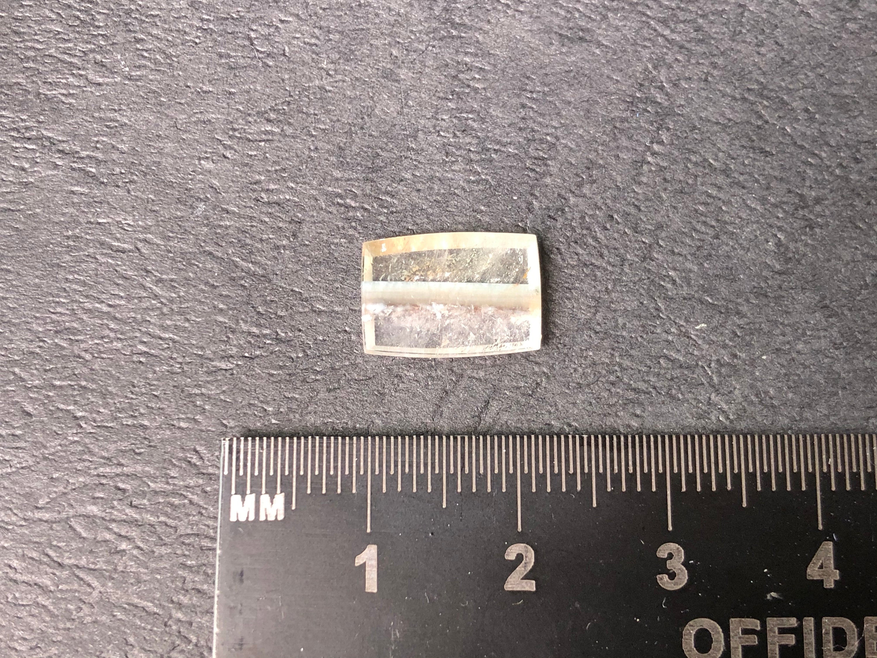 GILALITE Cabochon Gemstone - Medusa Paraiba Quartz Striped Rectangle for Jewelry Making (43833) | Perfect for Pendants, Rings & DIY Craft Projects