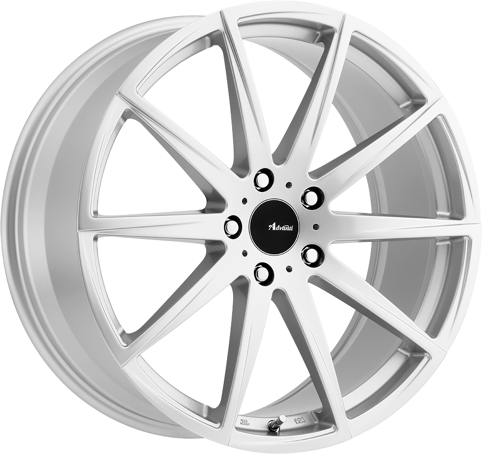 Advanti Dieci Bright Silver 18x9 +35 5x112mm 66.6mm Alloy Wheels - Perfect for Audi A4, A5, Q5 & Volkswagen Passat, Jetta - Upgrade Your Ride with Stylish Rims