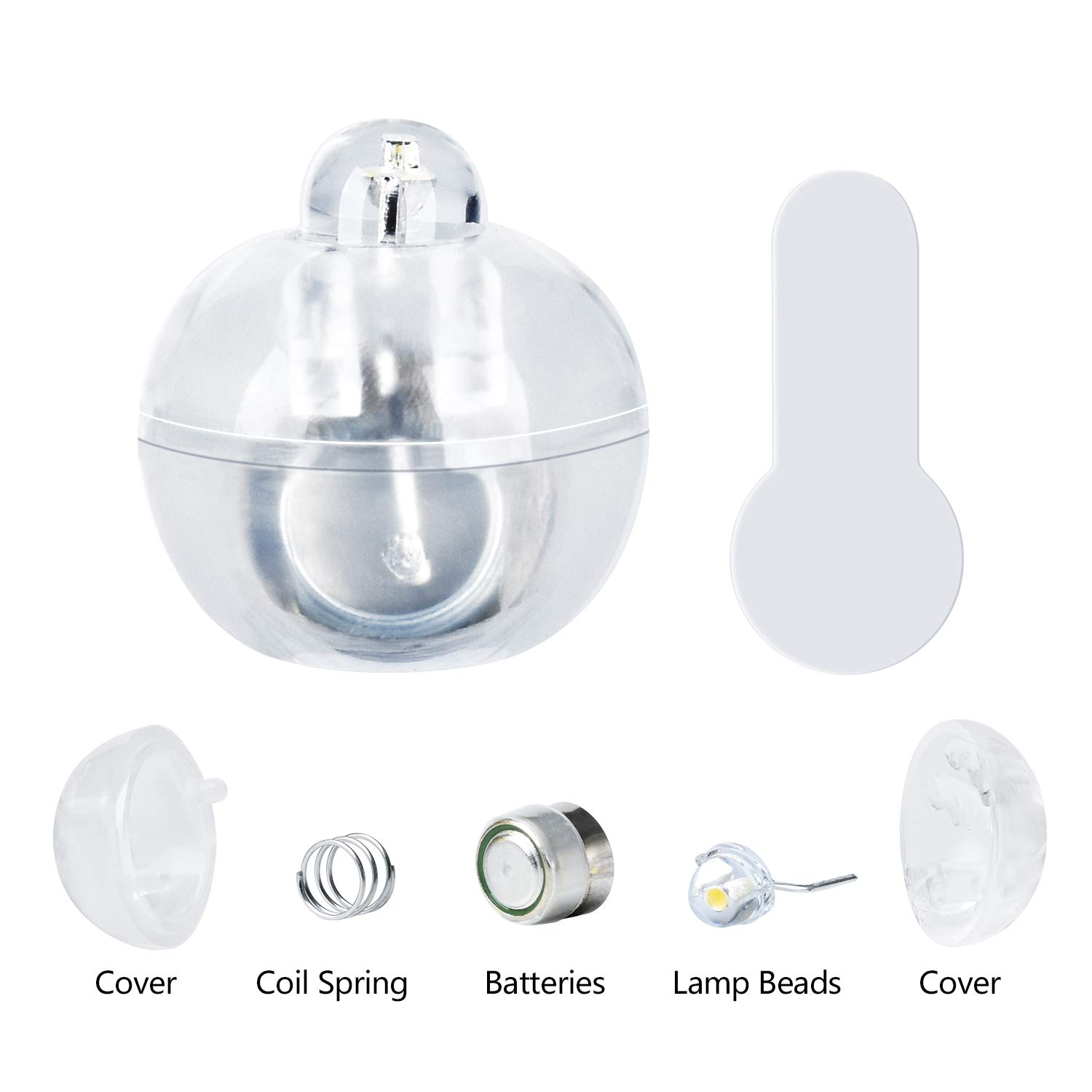 100pcs Mini Round Flash LED Ball Lights - Warm White Party Wedding Decoration, Birthday & Festival Decorative Lighting for Indoor/Outdoor Events, Home Decor, Garden & Backyard Celebrations