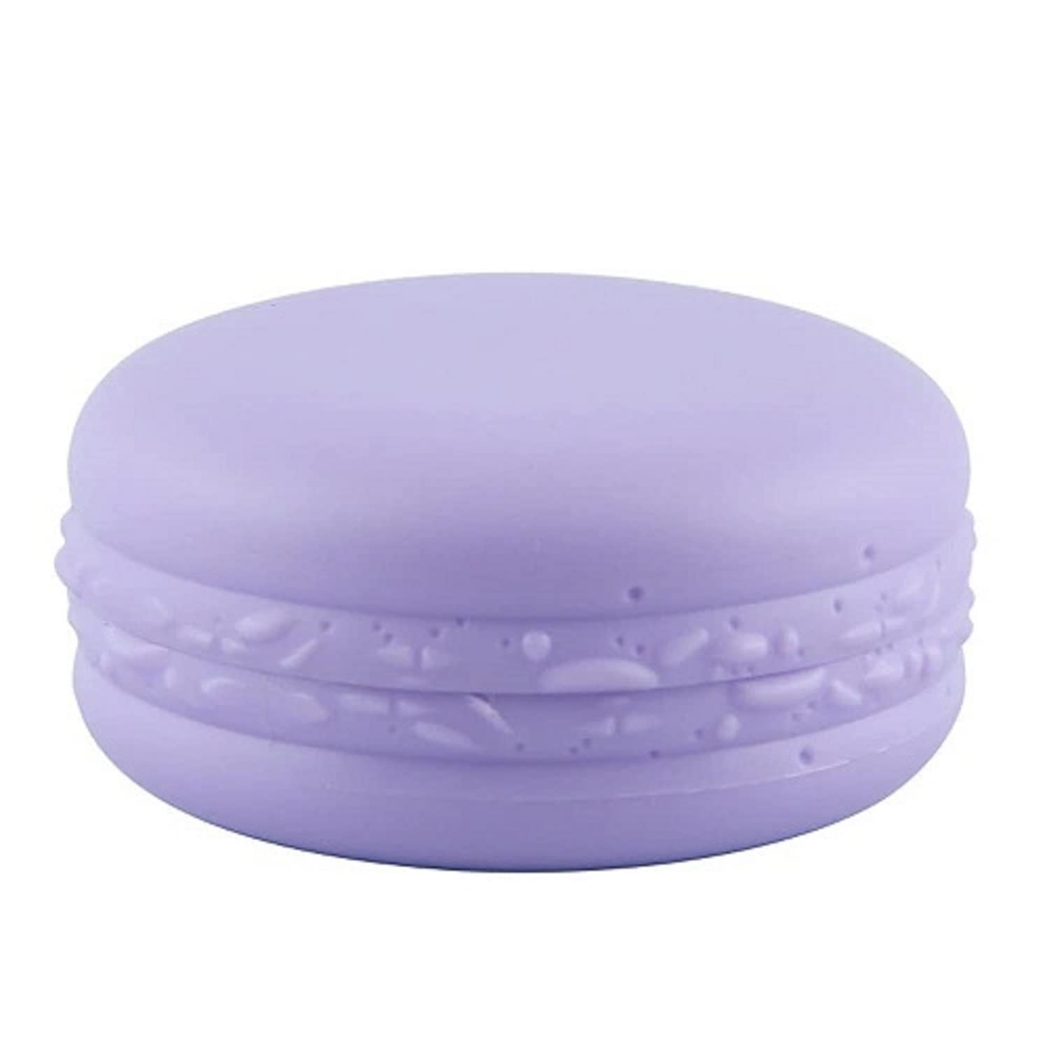 Refillable Macaron-Shaped Lip Balm Containers - 6 Pack Cute Empty Plastic Lip Balm Tubes for DIY Cosmetics (Purple) | Perfect for Homemade Lip Care, Travel Essentials & Gift Packaging