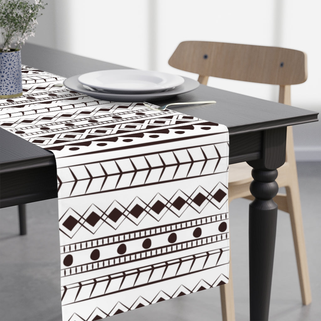 Elegant Sand Sky Print Table Runner - Decorative Dining Table Cover for Home, Wedding, and Party Decor - Perfect for Farmhouse, Rustic, and Boho Style Settings