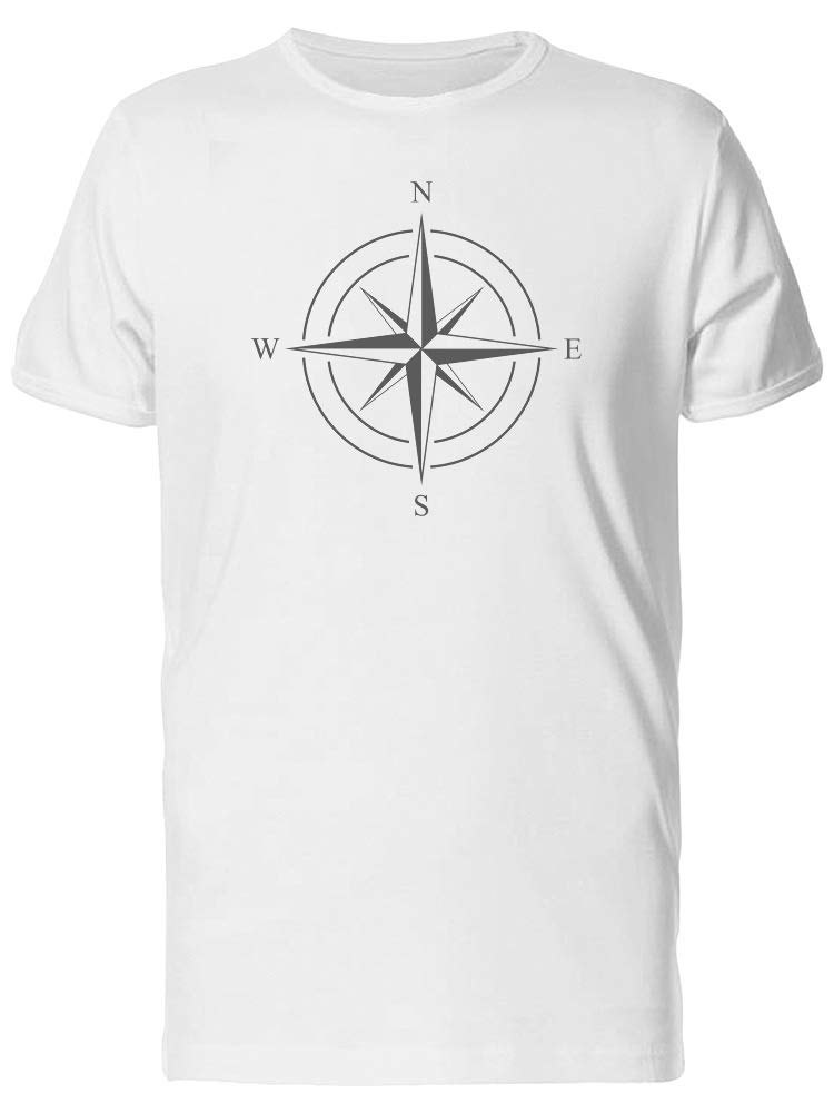 Smartprints Wind Rose Logo T-Shirt for Men - Comfortable Cotton Graphic Tee for Casual Wear, Street Style & Everyday Outfits