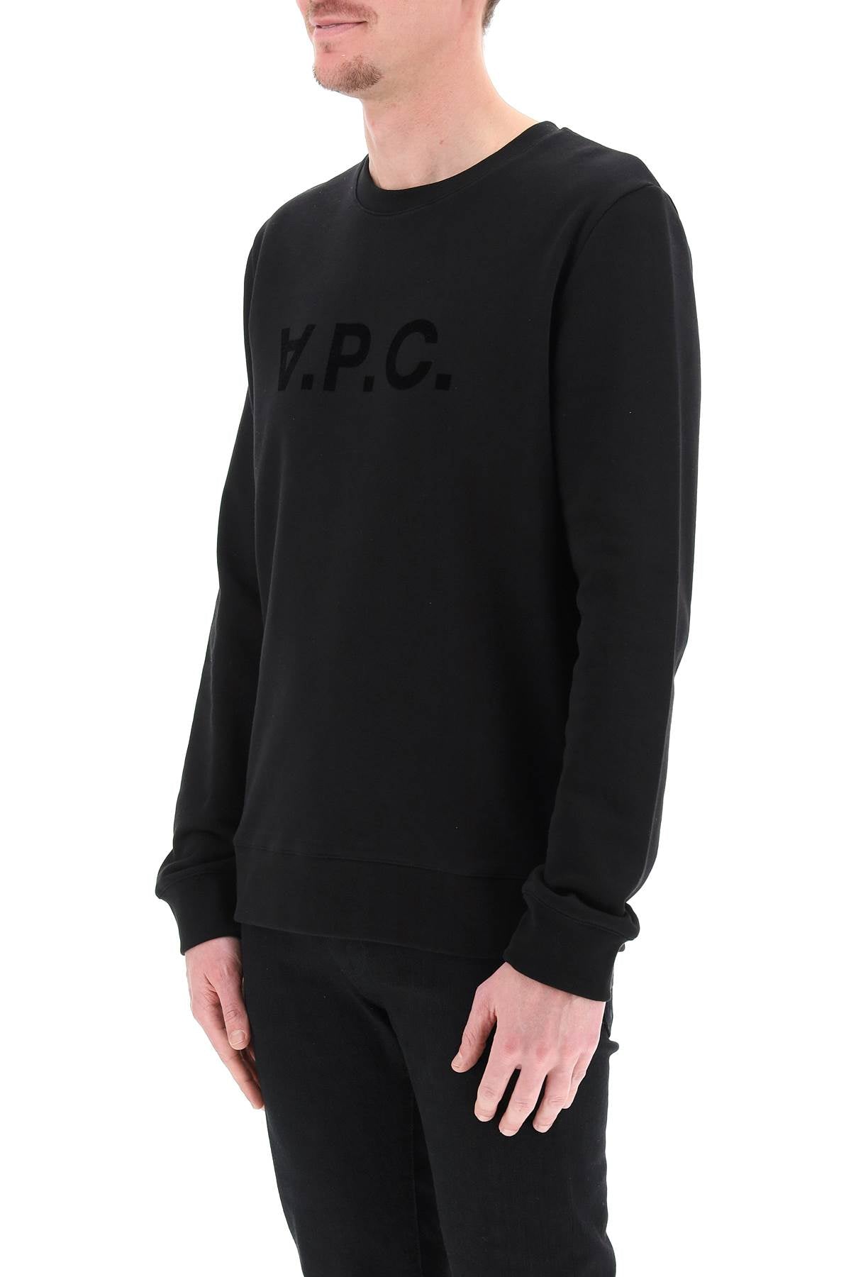 APC Flock VPC Logo Sweatshirt - Stylish & Comfortable Pullover for Casual Wear, Street Fashion & Everyday Outfits