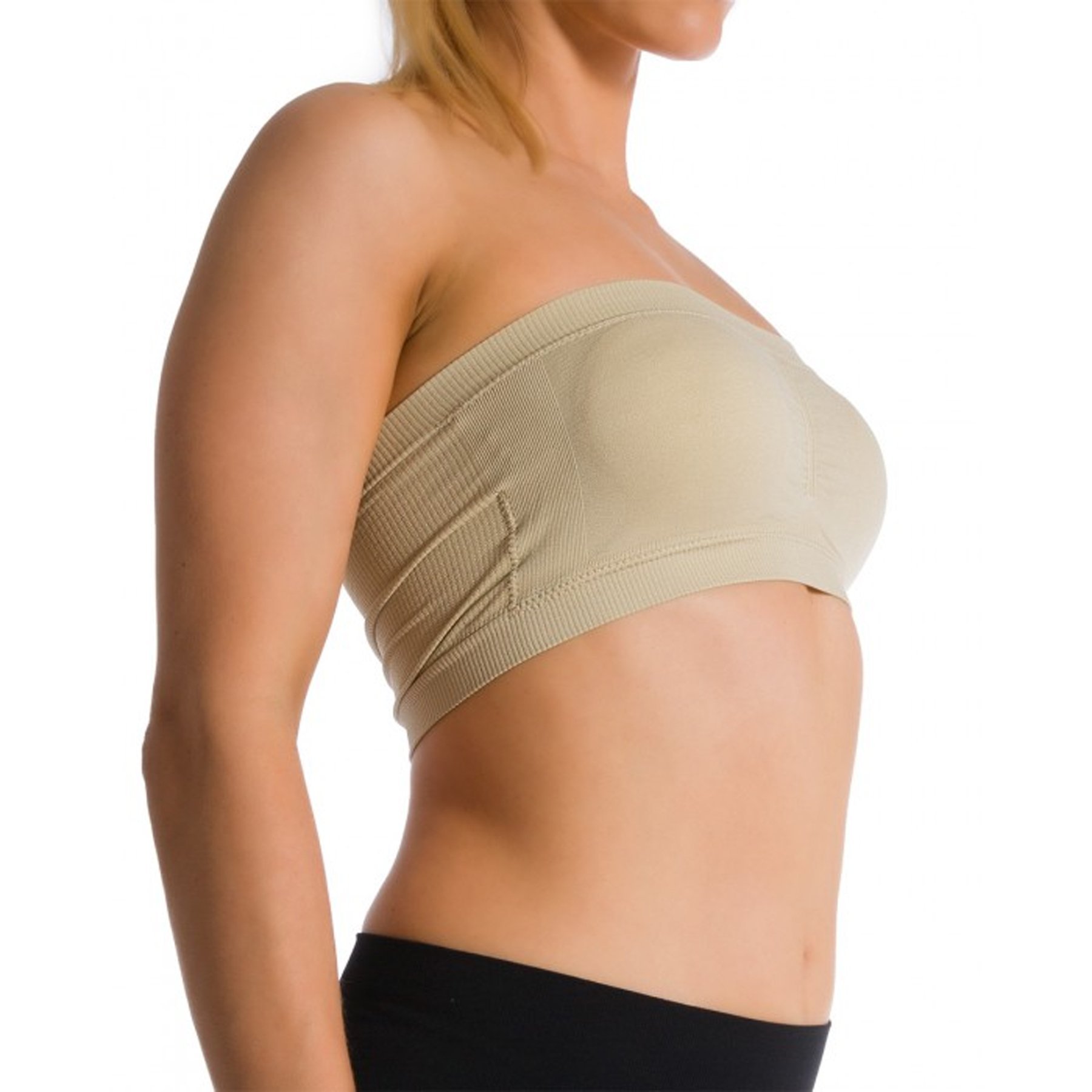 Wire-Free Stretch Sports Bra with Removable Pads - Comfortable Bandeau Yoga Bra for Women - Perfect for Yoga, Gym, Running & Everyday Wear