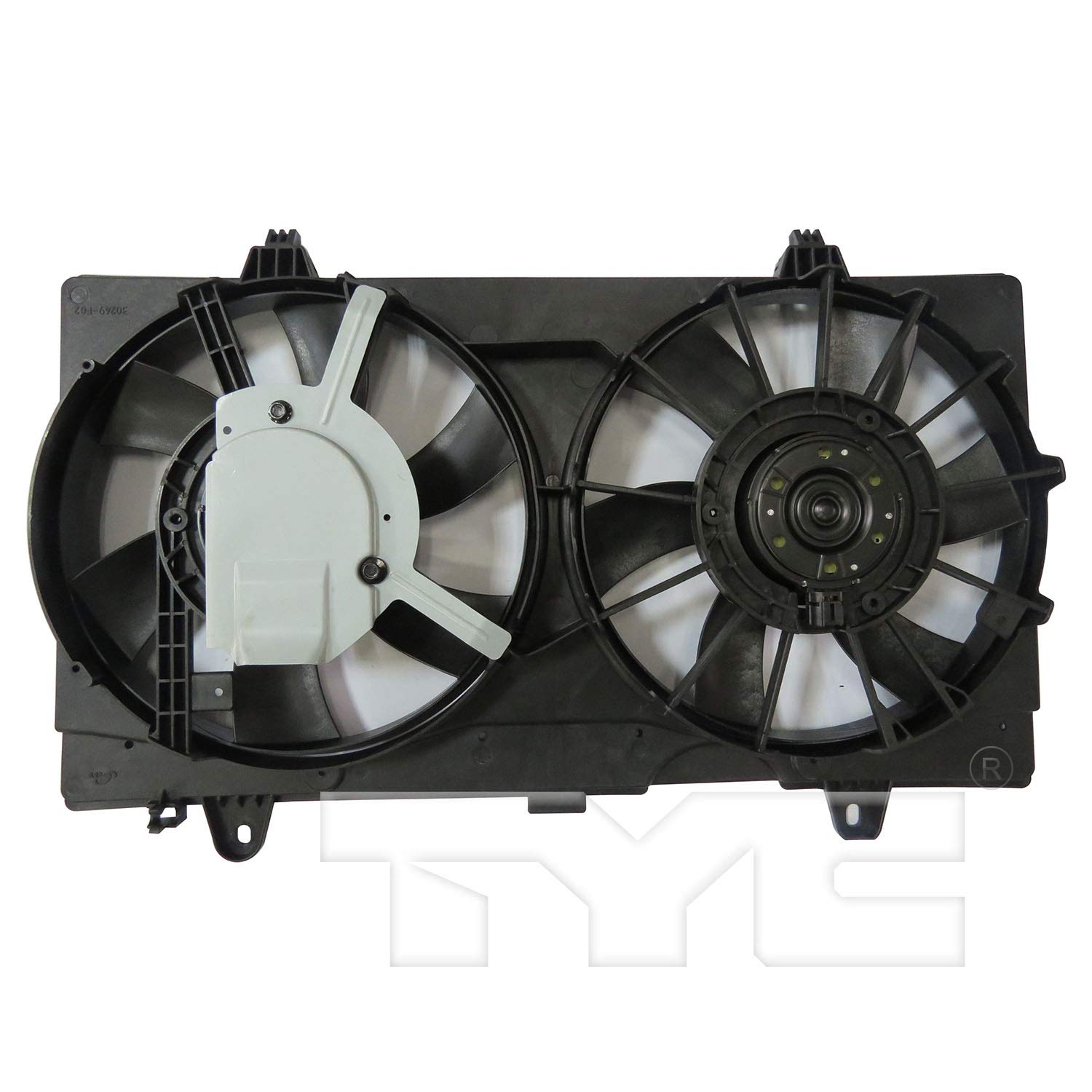 Replacement Dual Radiator & Condenser Fan Assembly for 2007-2012 Nissan Sentra - Perfect for Cooling System Repair & Summer Driving