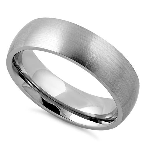 Premium Stainless Steel Satin Finish Wedding Band Ring for Men & Women - Durable, Hypoallergenic Jewelry for Weddings, Anniversaries & Everyday Wear