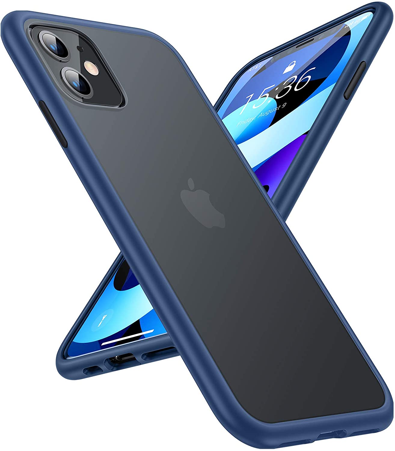 Shockproof iPhone 11 Case with Translucent Hard Back - Slim Protective Cover for Everyday Use, Work & Travel