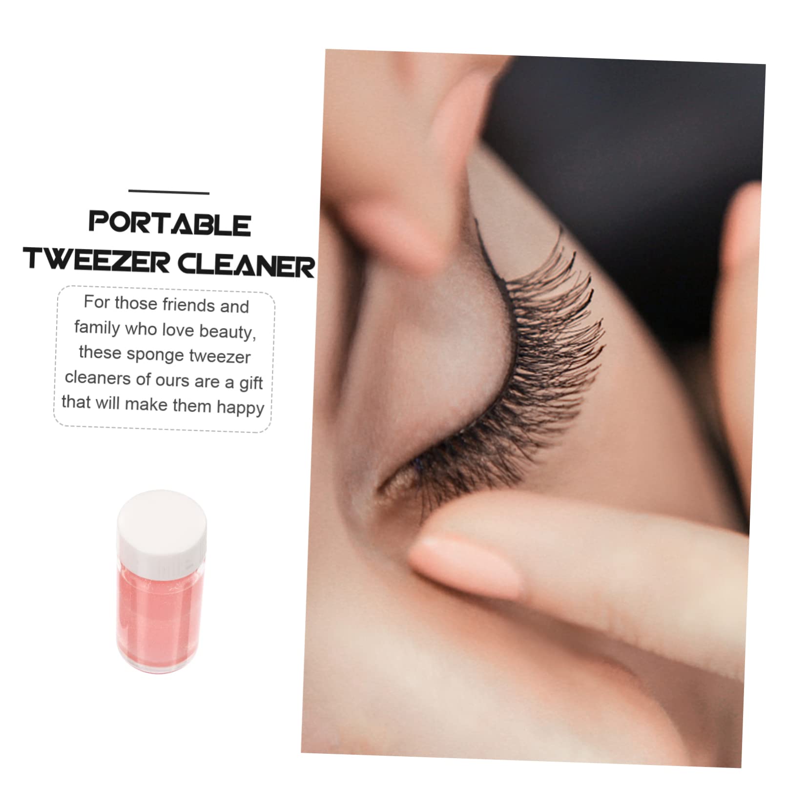 4-Piece Tweezer Cleaning Kit - Professional Makeup Brush & Eyelash Extension Glue Remover - Perfect for Salon, Home & Travel Use