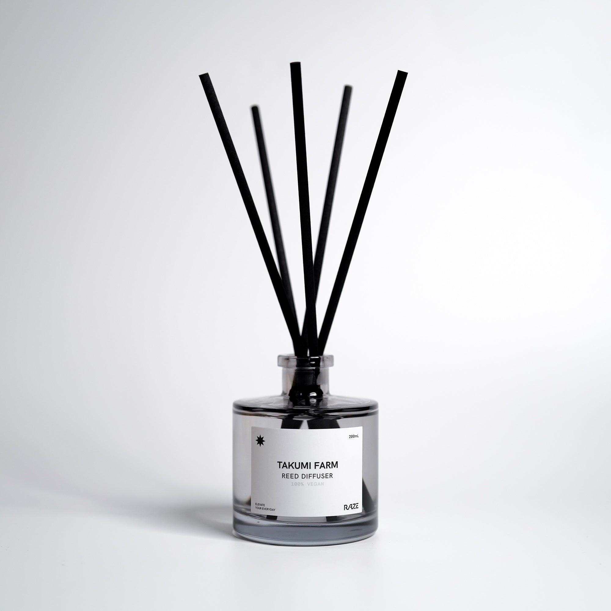 Takumi Farm Premium Reed Diffuser - 200mL Aromatherapy Essential Oil Diffuser for Home, Office & Spa - Long-Lasting Fragrance for Relaxation & Stress Relief