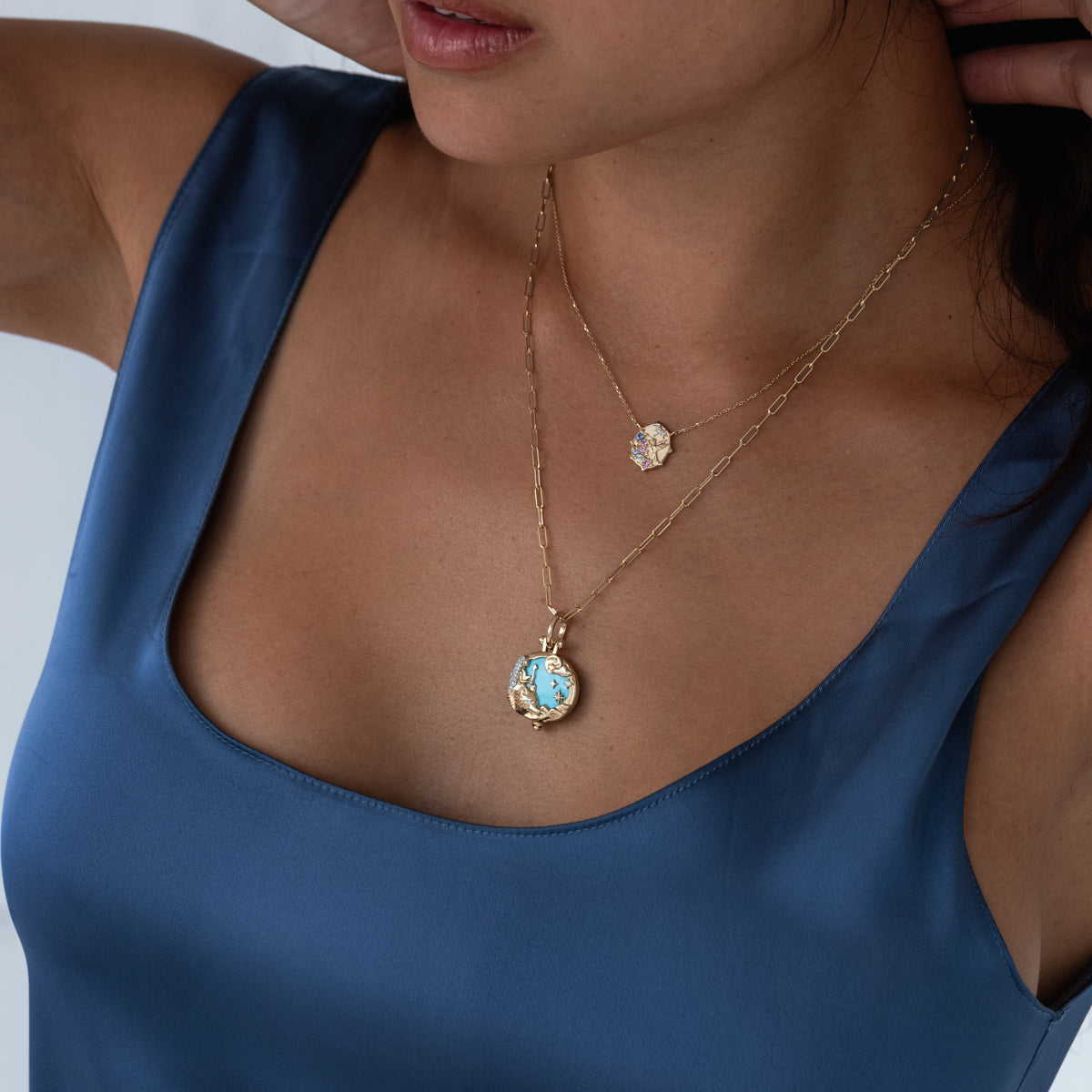 Wild Women Turquoise Pendant Necklace - Handcrafted Sterling Silver Jewelry for Boho Style & Everyday Wear | Perfect Gift for Women, Birthdays & Special Occasions