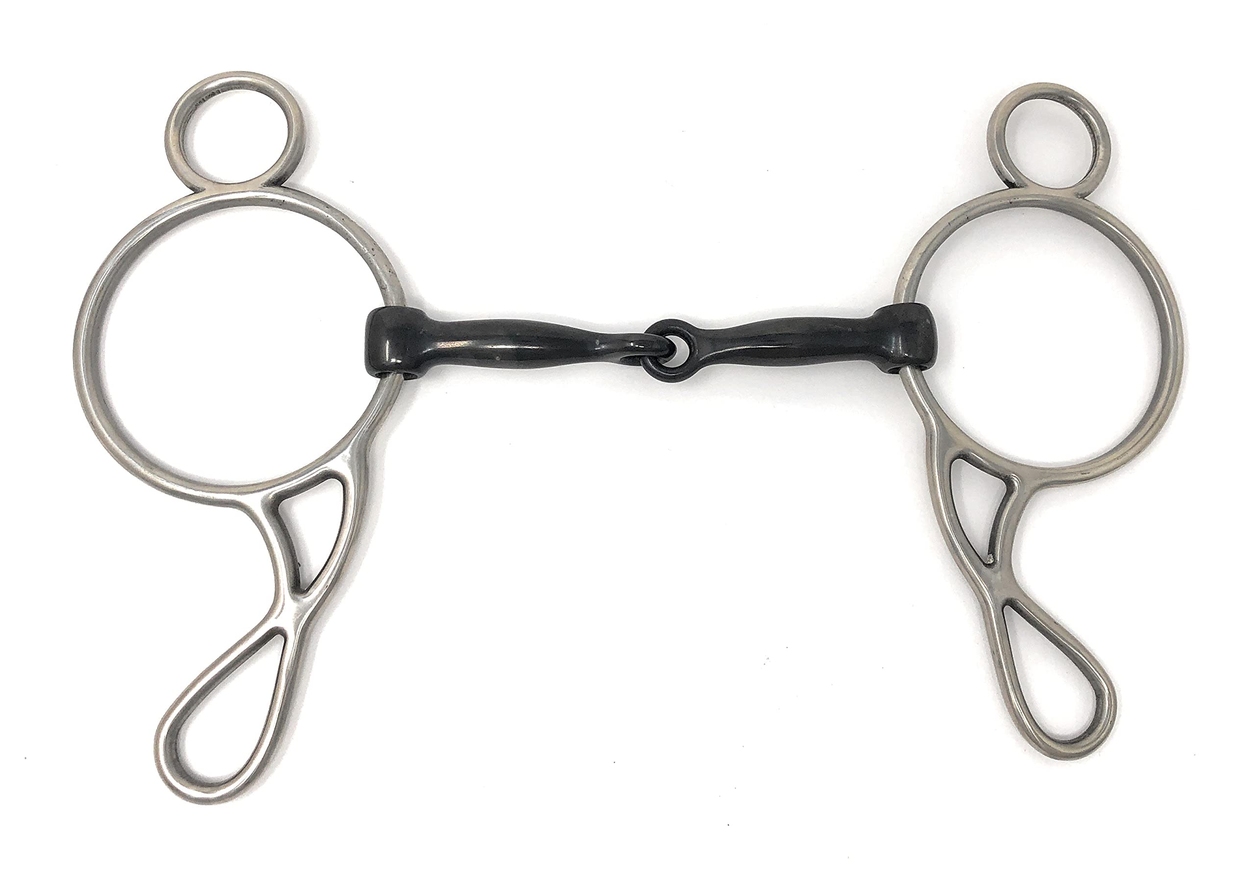 AJ Tack Sweet Iron Mouth Wonder Gag Bit - Comfortable Horse Training Bit for Dressage & Western Riding | Perfect for Training, Shows & Trail Riding